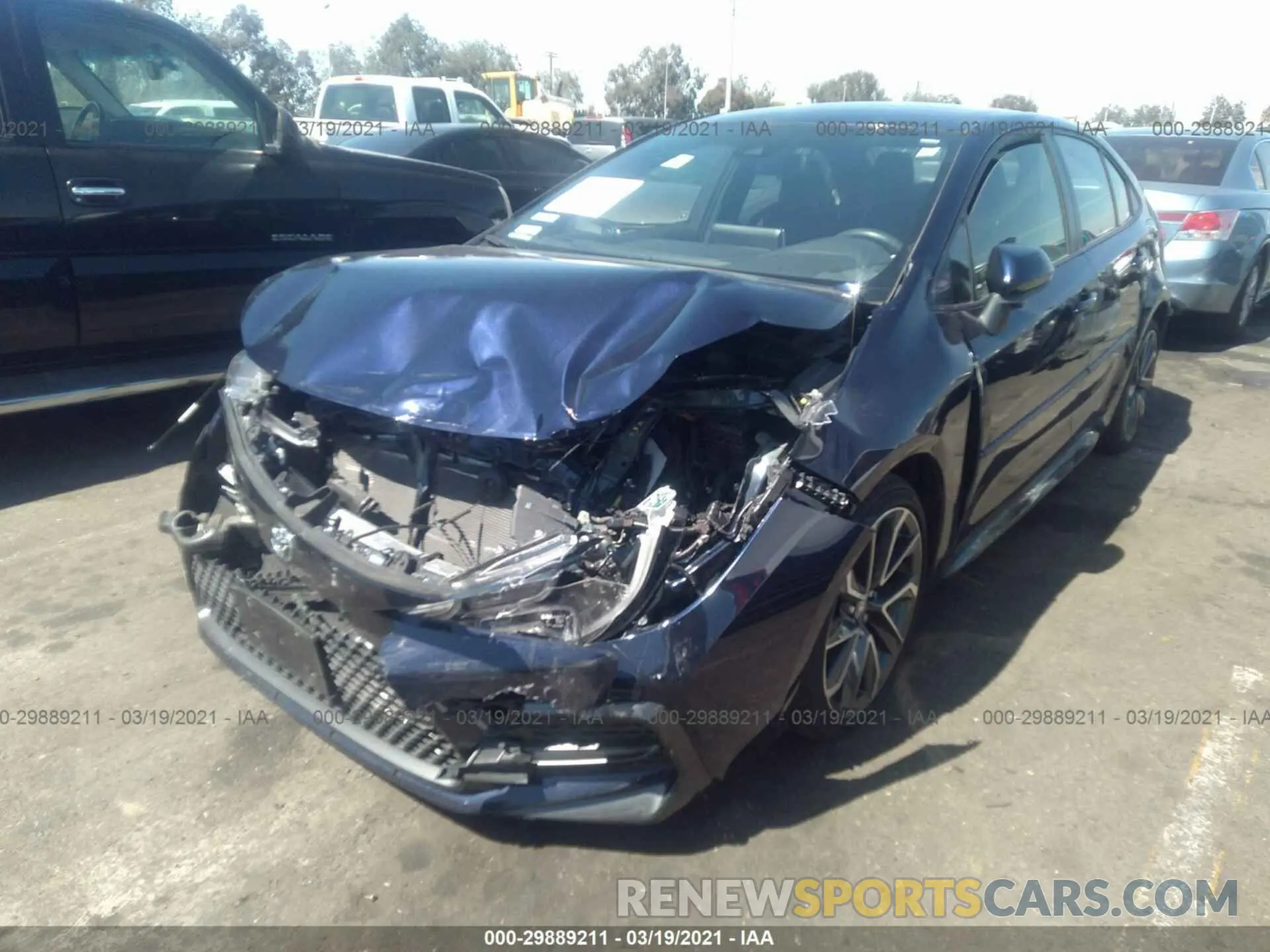 2 Photograph of a damaged car JTDS4RCE2LJ051894 TOYOTA COROLLA 2020
