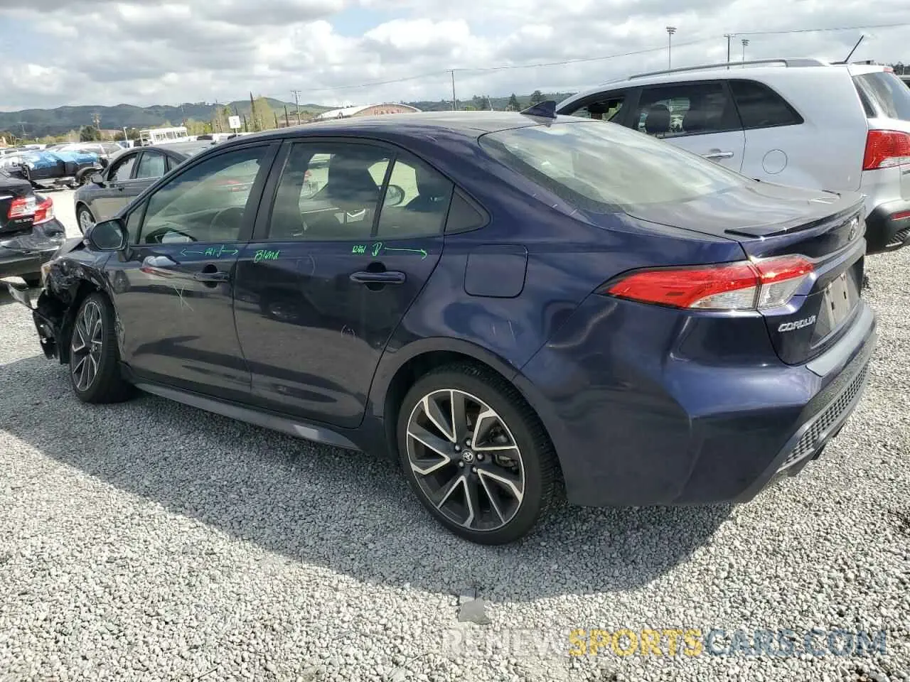 2 Photograph of a damaged car JTDS4RCE3LJ006298 TOYOTA COROLLA 2020