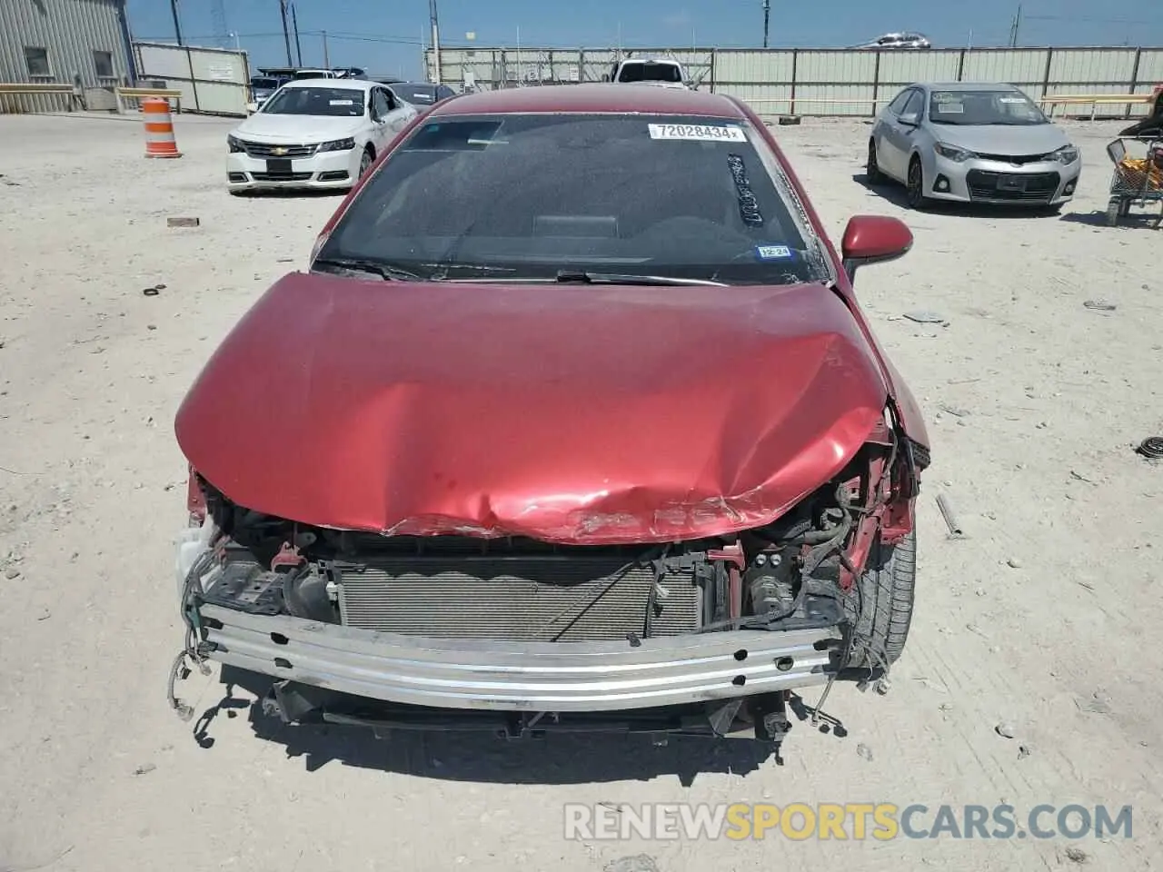 5 Photograph of a damaged car JTDS4RCE3LJ006530 TOYOTA COROLLA 2020