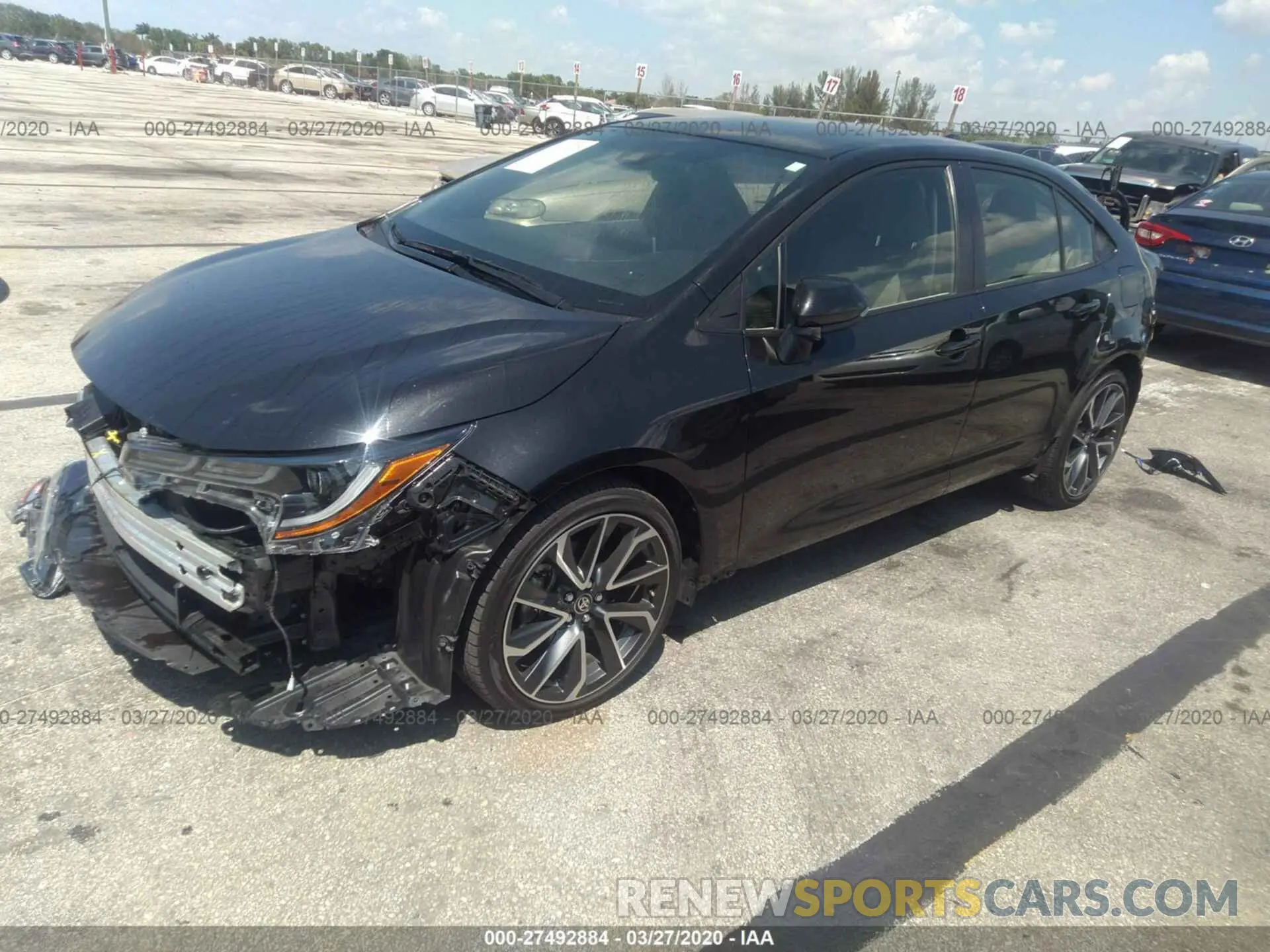2 Photograph of a damaged car JTDS4RCE3LJ009847 TOYOTA COROLLA 2020