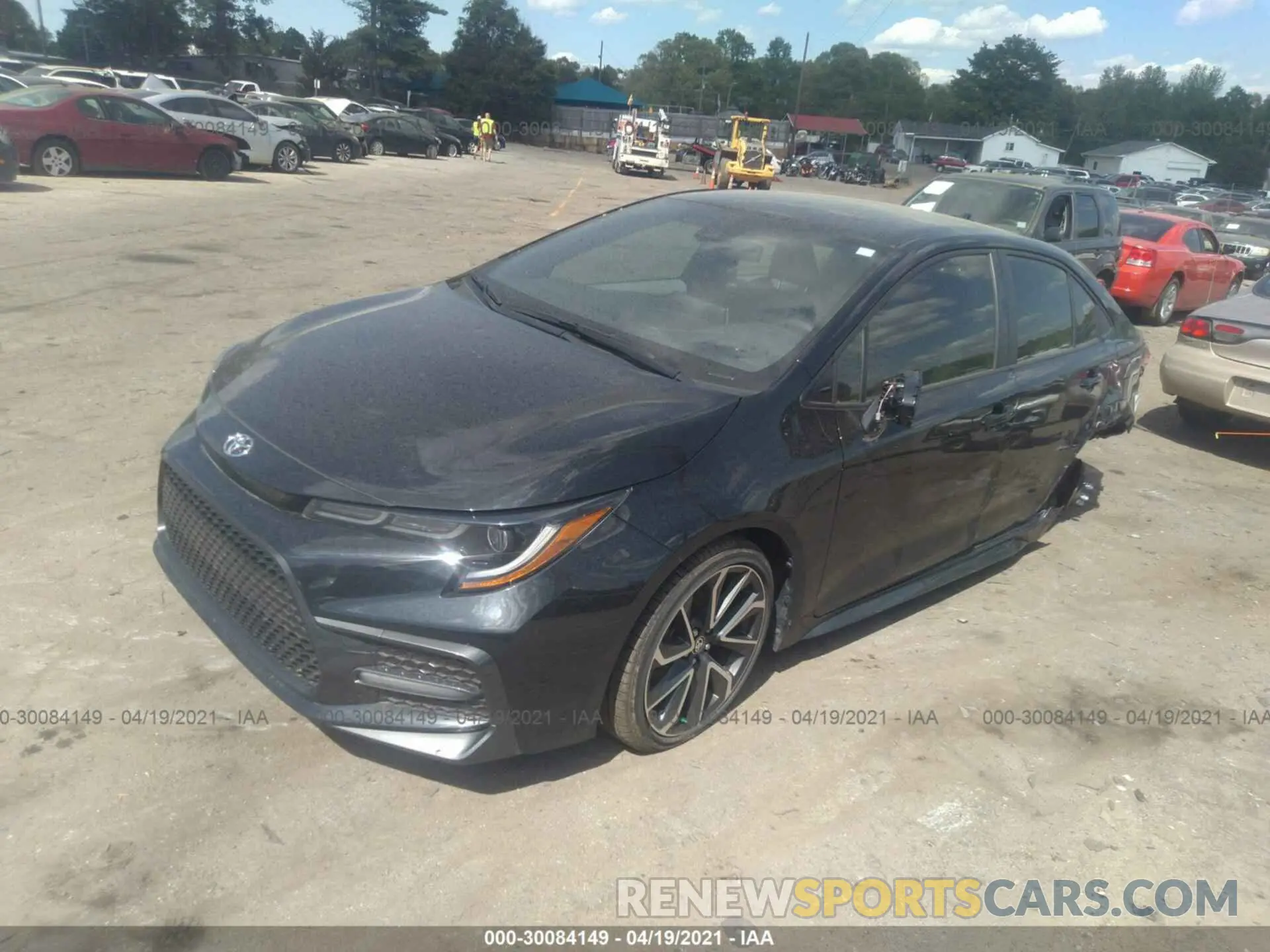 2 Photograph of a damaged car JTDS4RCE3LJ032724 TOYOTA COROLLA 2020