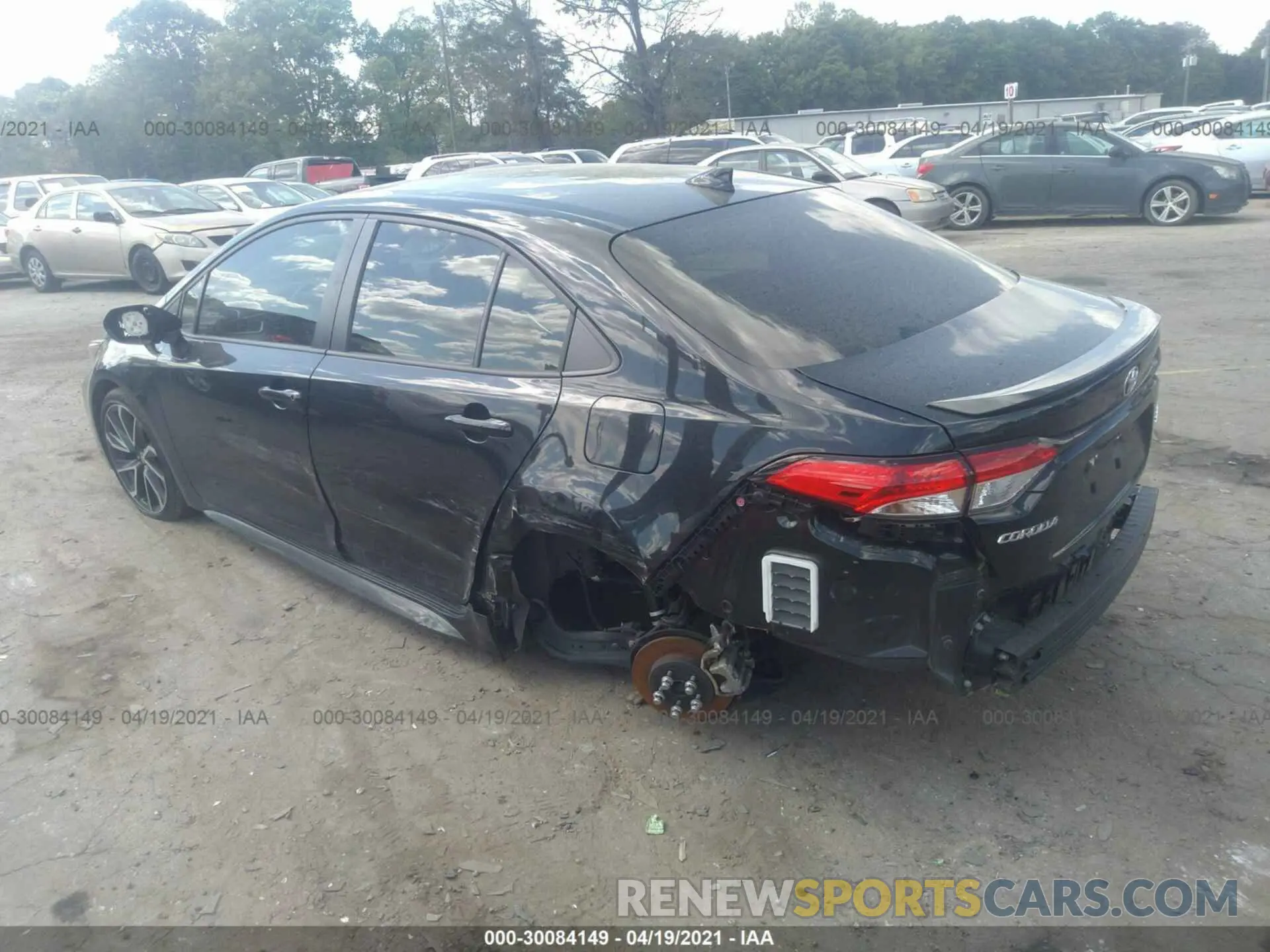 3 Photograph of a damaged car JTDS4RCE3LJ032724 TOYOTA COROLLA 2020