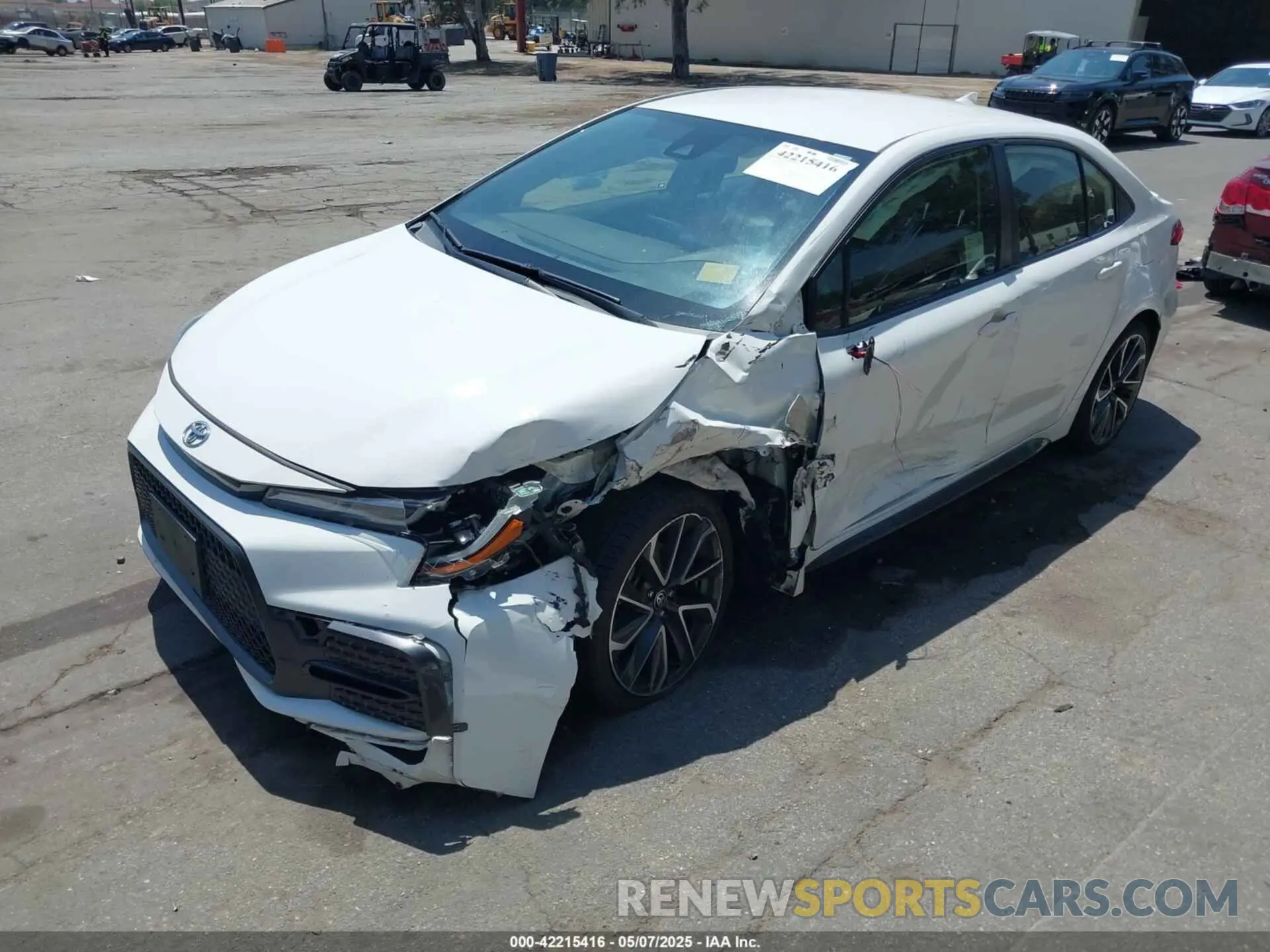 2 Photograph of a damaged car JTDS4RCE3LJ044064 TOYOTA COROLLA 2020