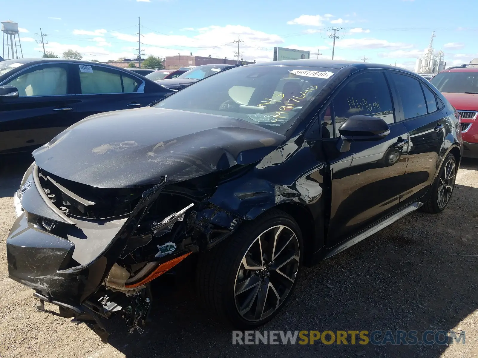 2 Photograph of a damaged car JTDS4RCE3LJ046073 TOYOTA COROLLA 2020