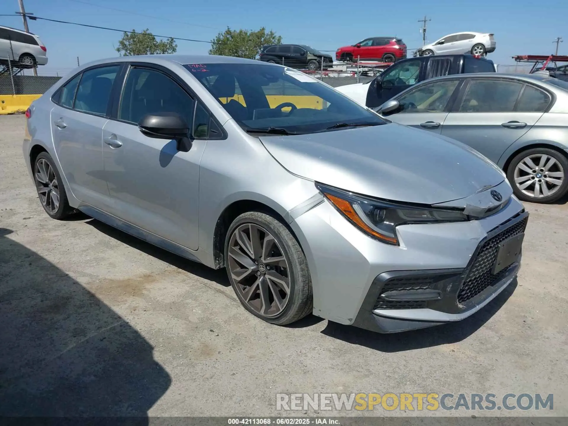 1 Photograph of a damaged car JTDS4RCE4LJ004155 TOYOTA COROLLA 2020