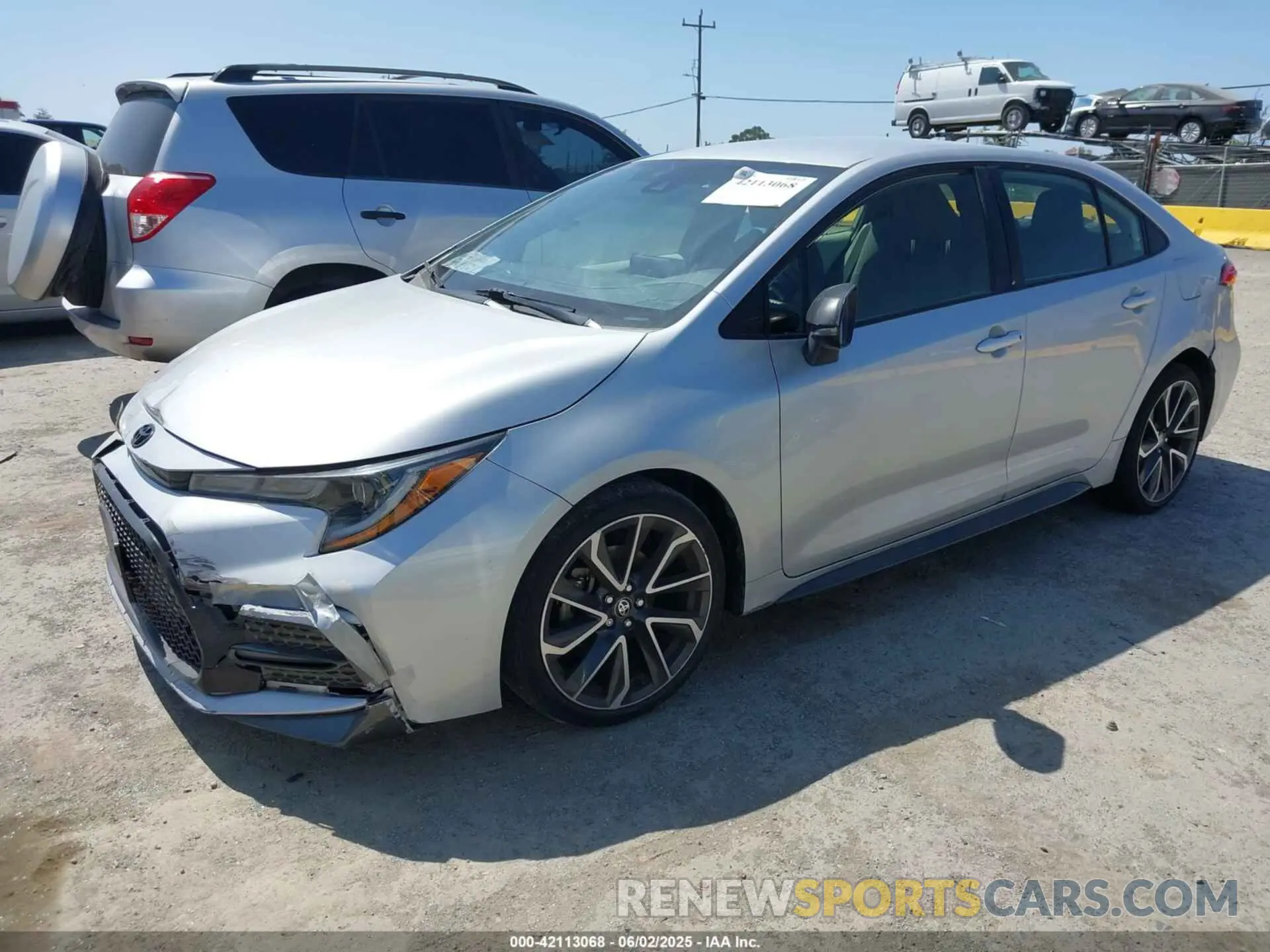 2 Photograph of a damaged car JTDS4RCE4LJ004155 TOYOTA COROLLA 2020