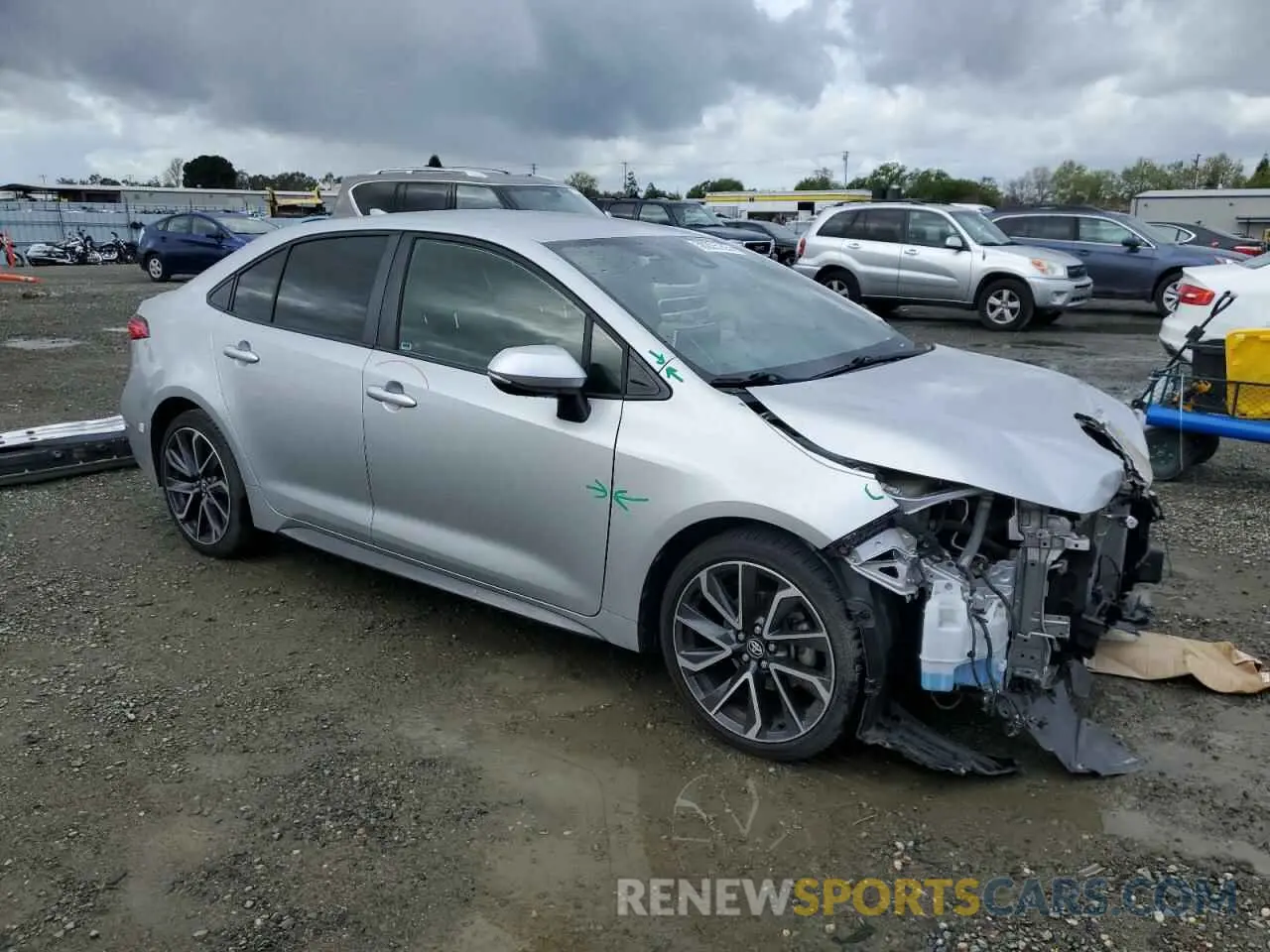 4 Photograph of a damaged car JTDS4RCE4LJ006603 TOYOTA COROLLA 2020