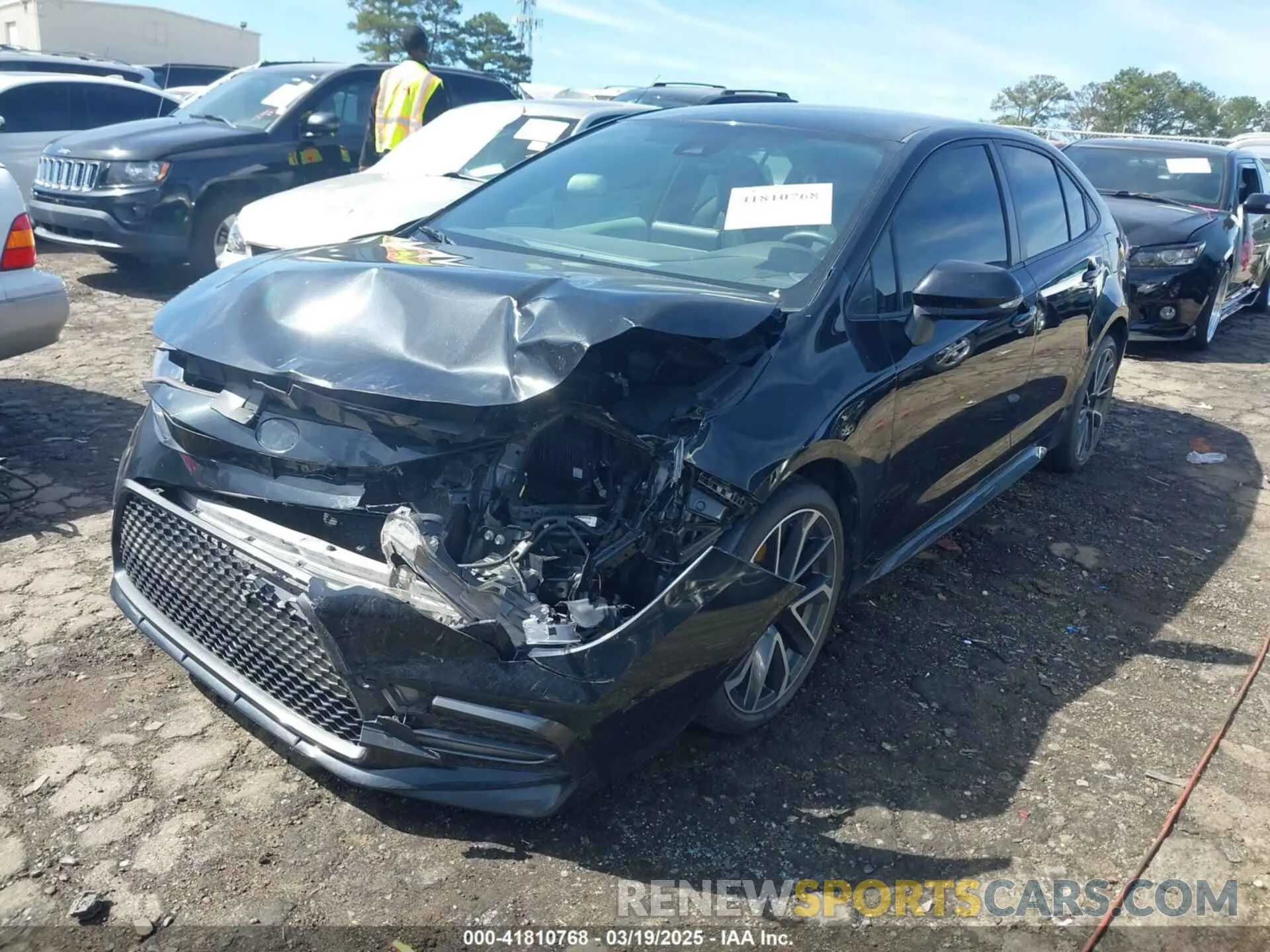 2 Photograph of a damaged car JTDS4RCE4LJ017682 TOYOTA COROLLA 2020