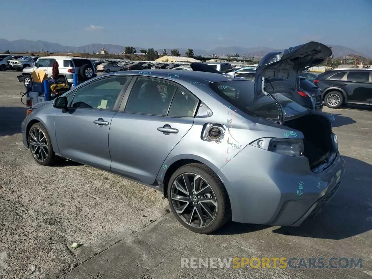 2 Photograph of a damaged car JTDS4RCE4LJ025121 TOYOTA COROLLA 2020