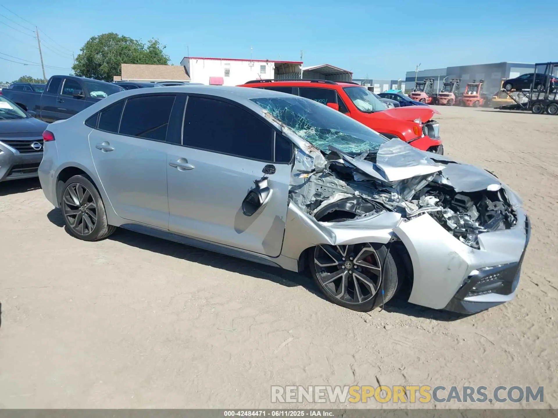 1 Photograph of a damaged car JTDS4RCE4LJ035227 TOYOTA COROLLA 2020