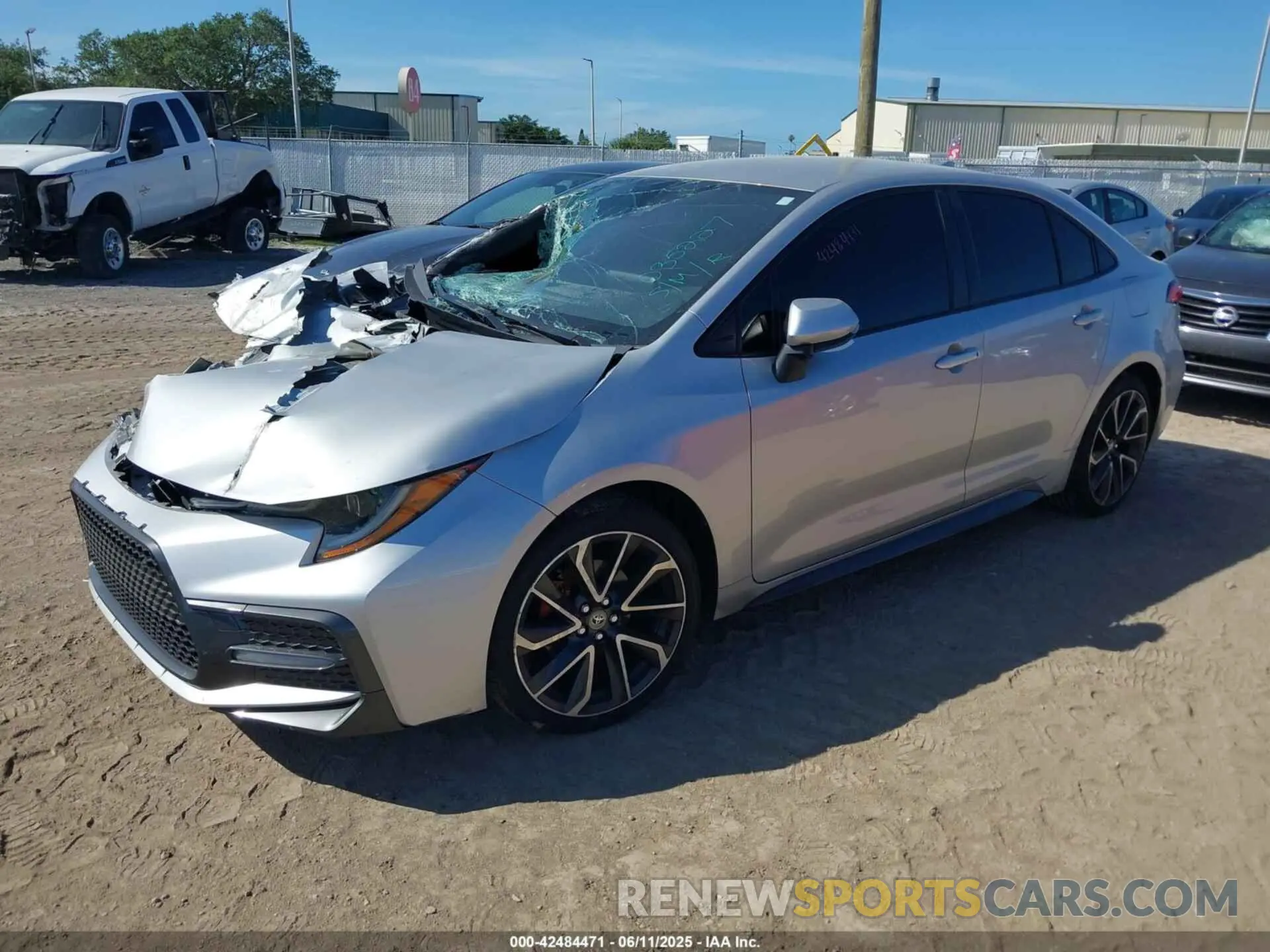 2 Photograph of a damaged car JTDS4RCE4LJ035227 TOYOTA COROLLA 2020