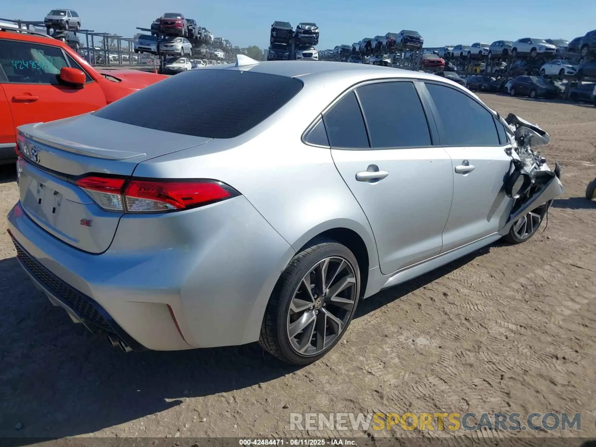 4 Photograph of a damaged car JTDS4RCE4LJ035227 TOYOTA COROLLA 2020