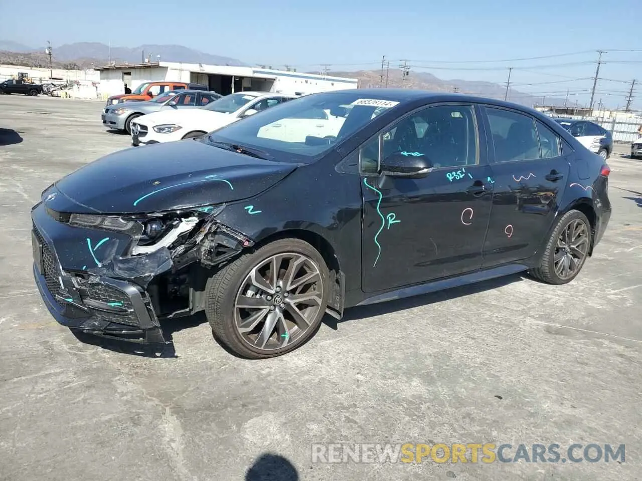 1 Фотография поврежденного автомобиля JTDS4RCE4LJ051332 TOYOTA COROLLA 2020