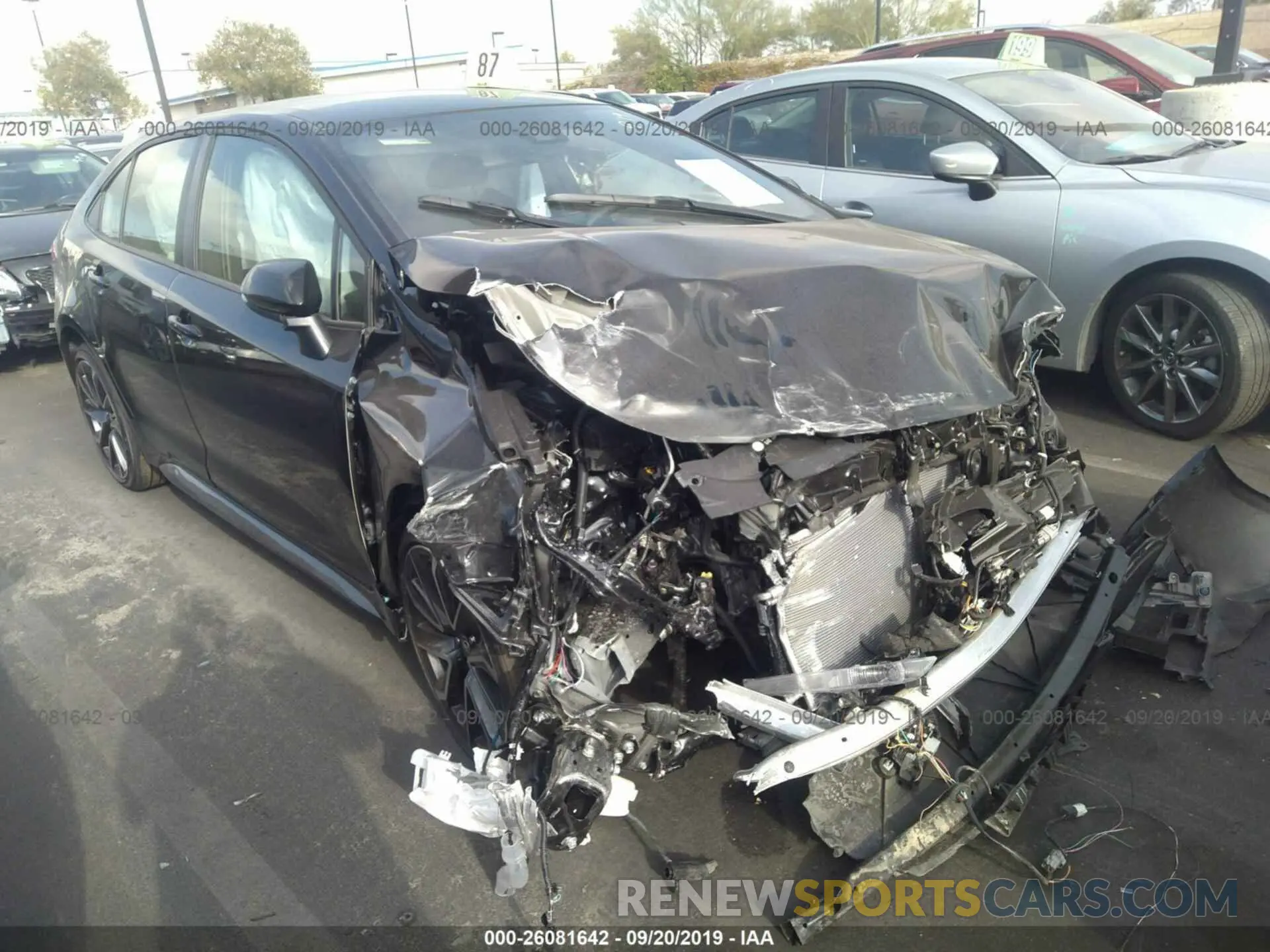 1 Photograph of a damaged car JTDS4RCE5LJ029436 TOYOTA COROLLA 2020