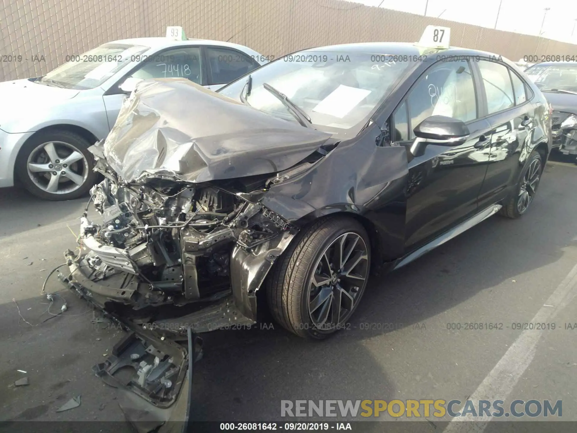 2 Photograph of a damaged car JTDS4RCE5LJ029436 TOYOTA COROLLA 2020