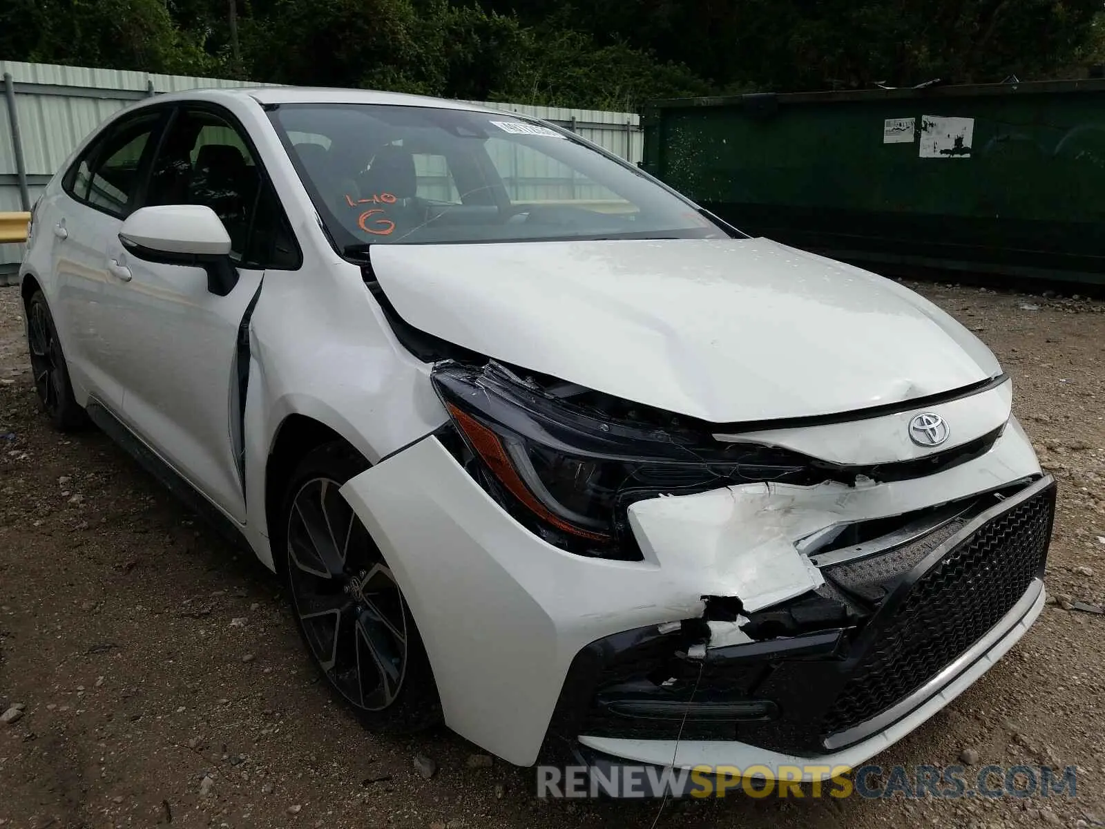 1 Photograph of a damaged car JTDS4RCE6LJ013942 TOYOTA COROLLA 2020