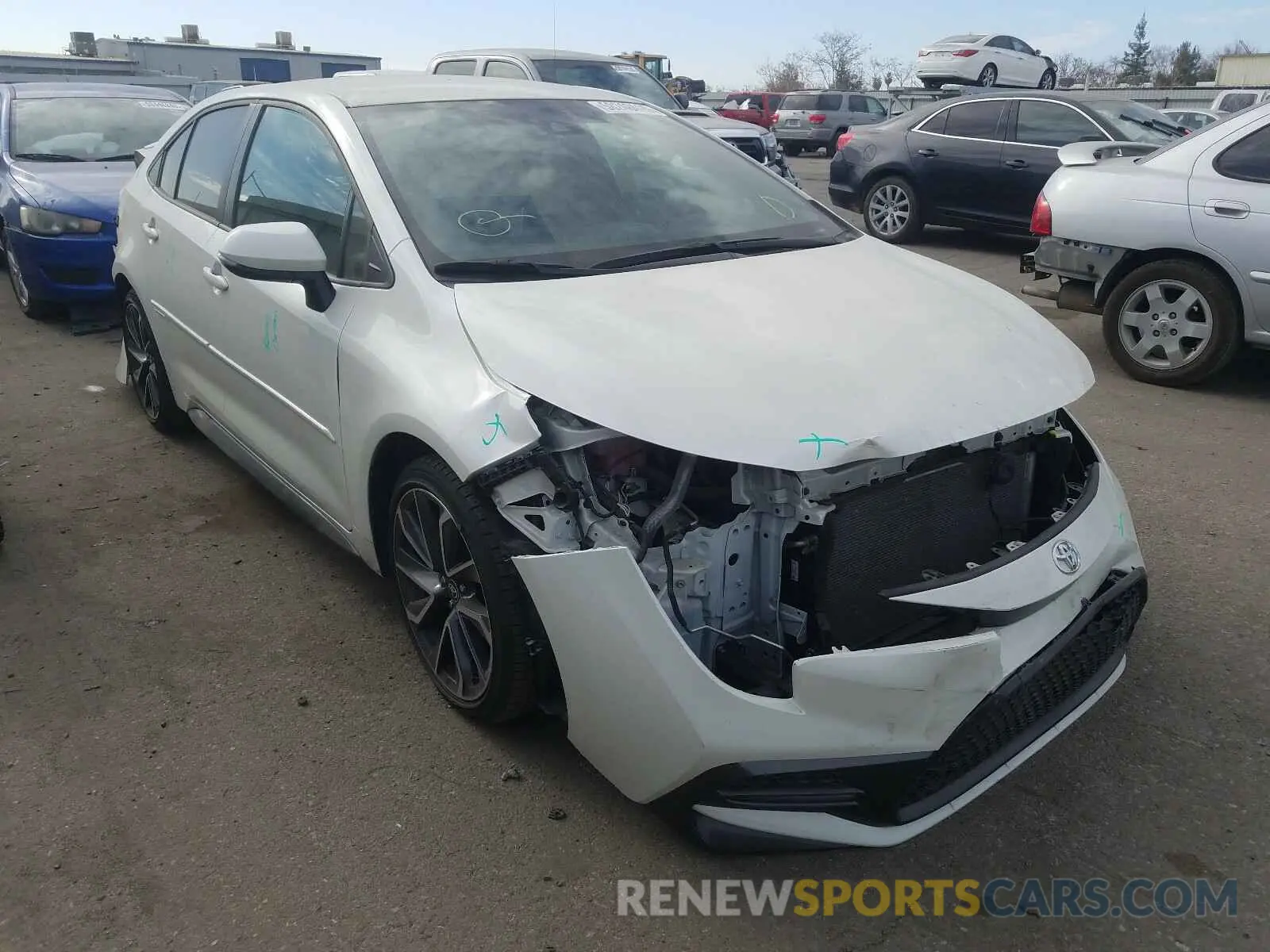 1 Photograph of a damaged car JTDS4RCE6LJ017568 TOYOTA COROLLA 2020