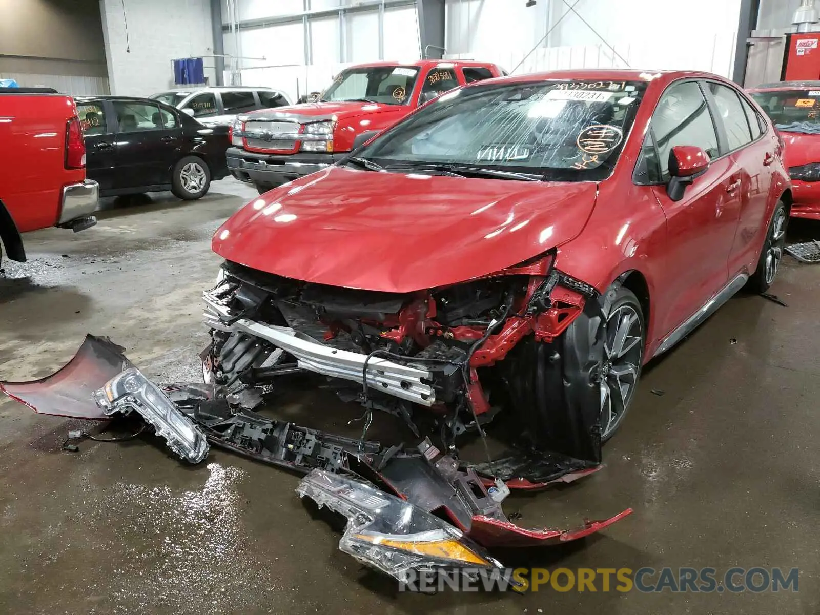2 Photograph of a damaged car JTDS4RCE6LJ018445 TOYOTA COROLLA 2020