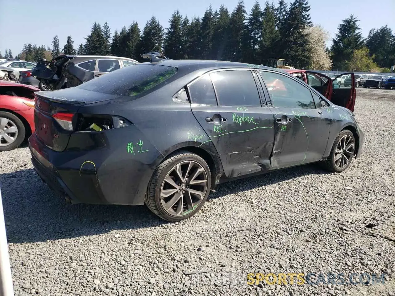 3 Фотография поврежденного автомобиля JTDS4RCE6LJ023273 TOYOTA COROLLA 2020
