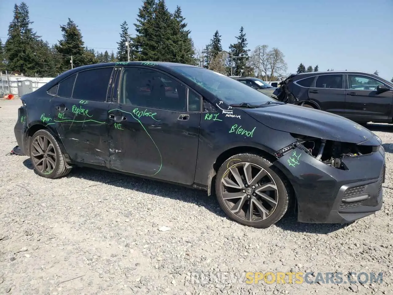 4 Фотография поврежденного автомобиля JTDS4RCE6LJ023273 TOYOTA COROLLA 2020