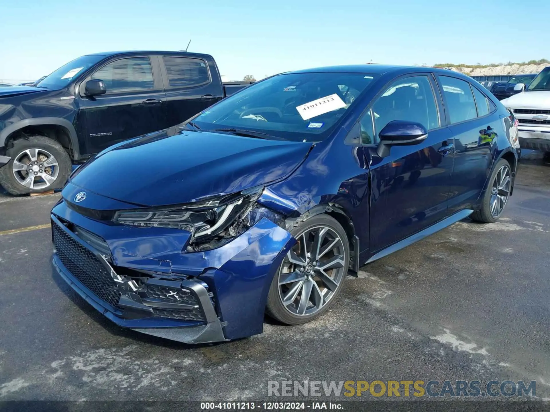 2 Photograph of a damaged car JTDS4RCE6LJ039456 TOYOTA COROLLA 2020