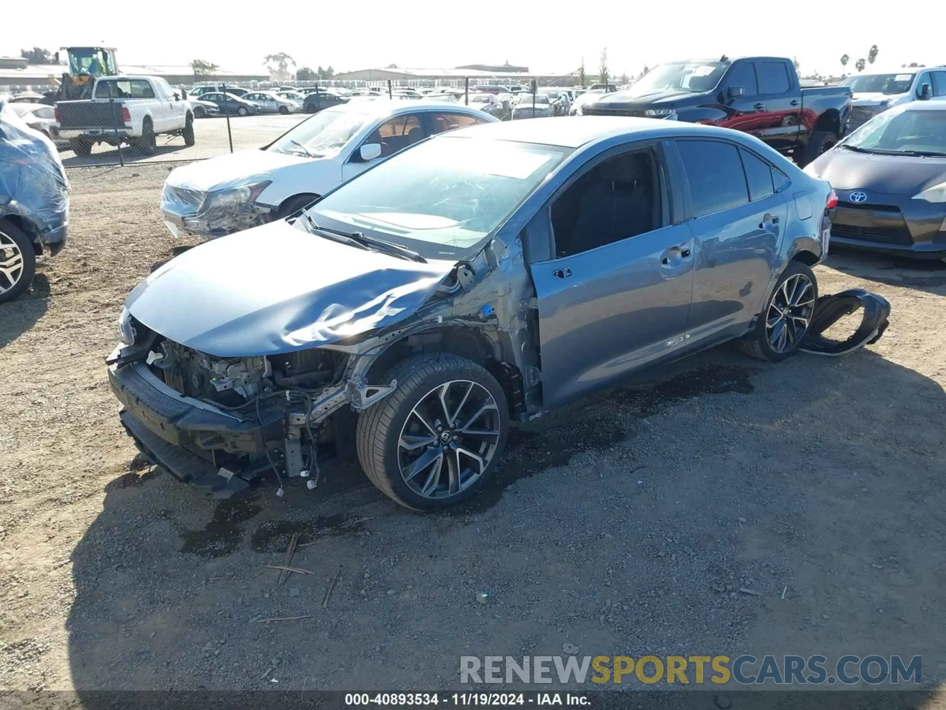 2 Фотография поврежденного автомобиля JTDS4RCE6LJ047802 TOYOTA COROLLA 2020