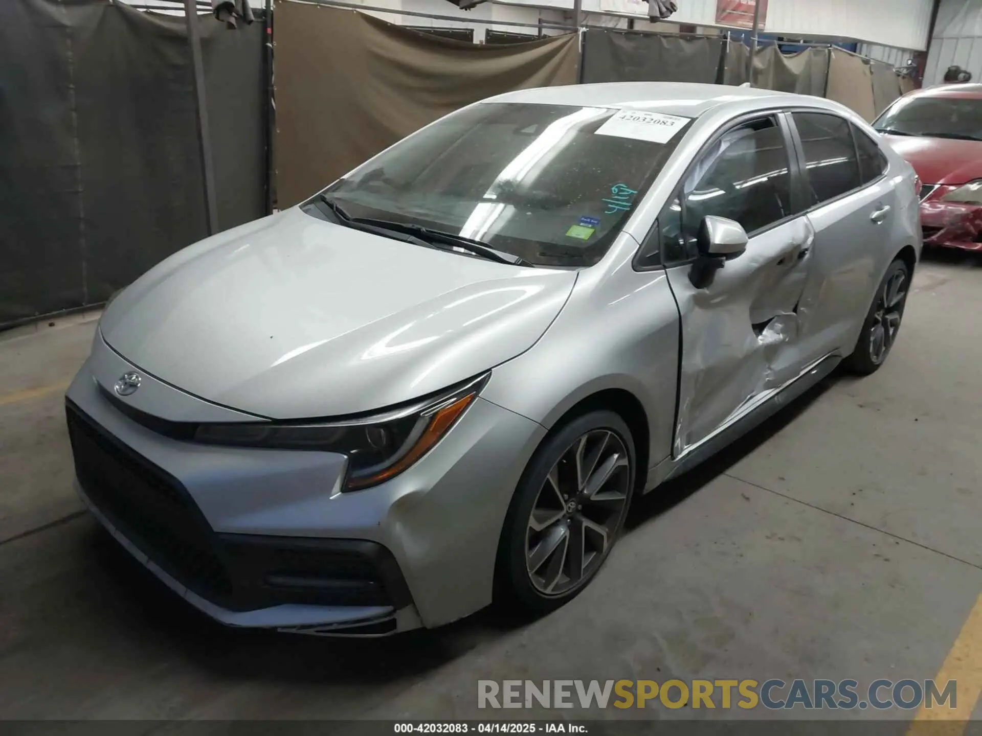2 Photograph of a damaged car JTDS4RCE6LJ051543 TOYOTA COROLLA 2020