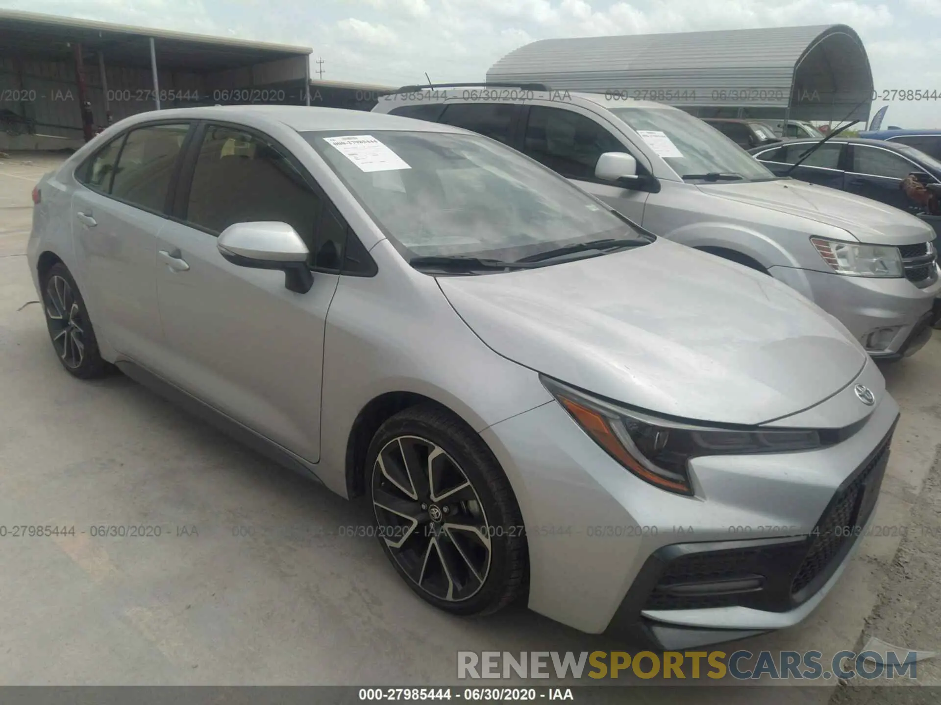 1 Photograph of a damaged car JTDS4RCE6LT033275 TOYOTA COROLLA 2020