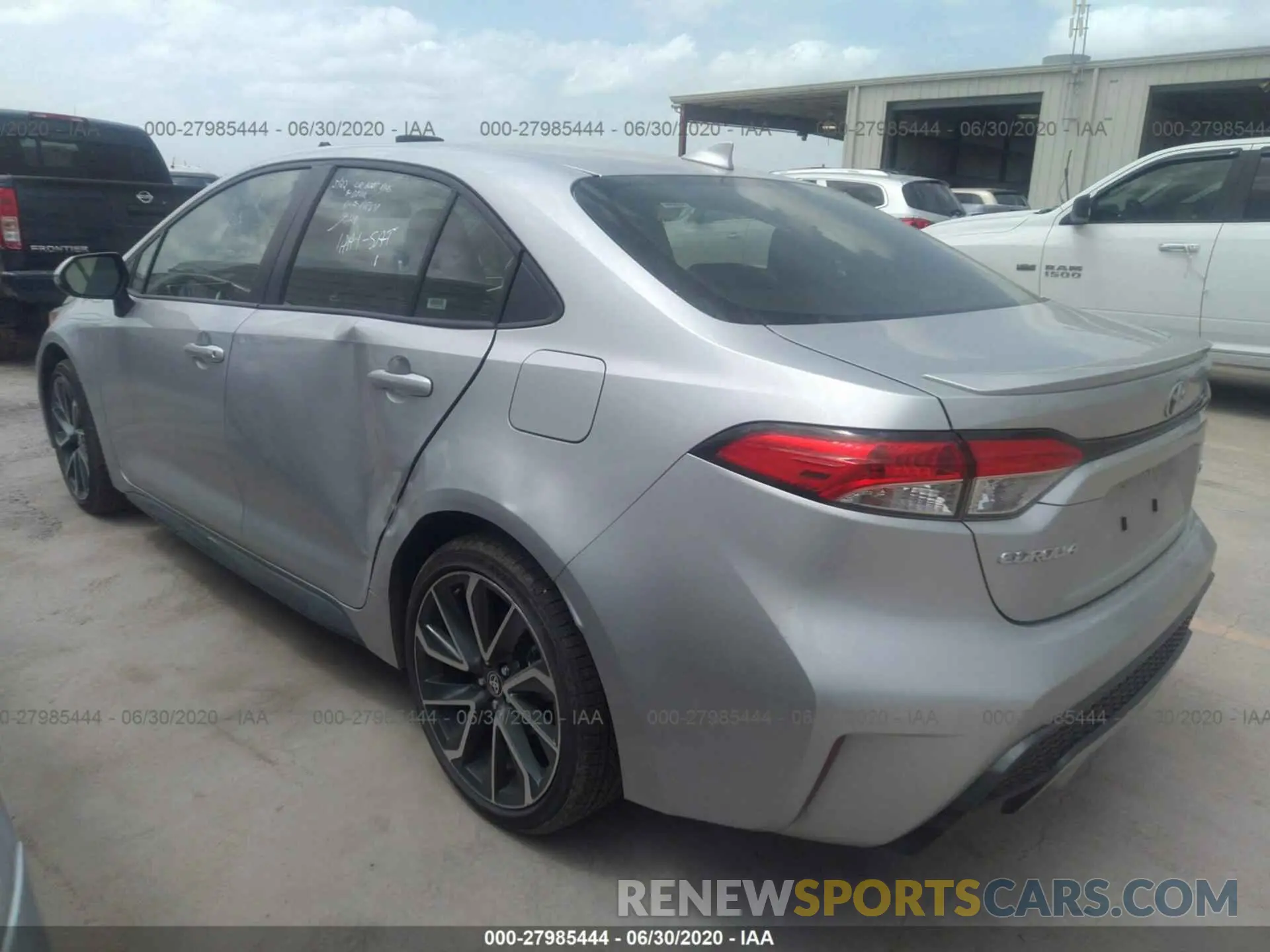 3 Photograph of a damaged car JTDS4RCE6LT033275 TOYOTA COROLLA 2020