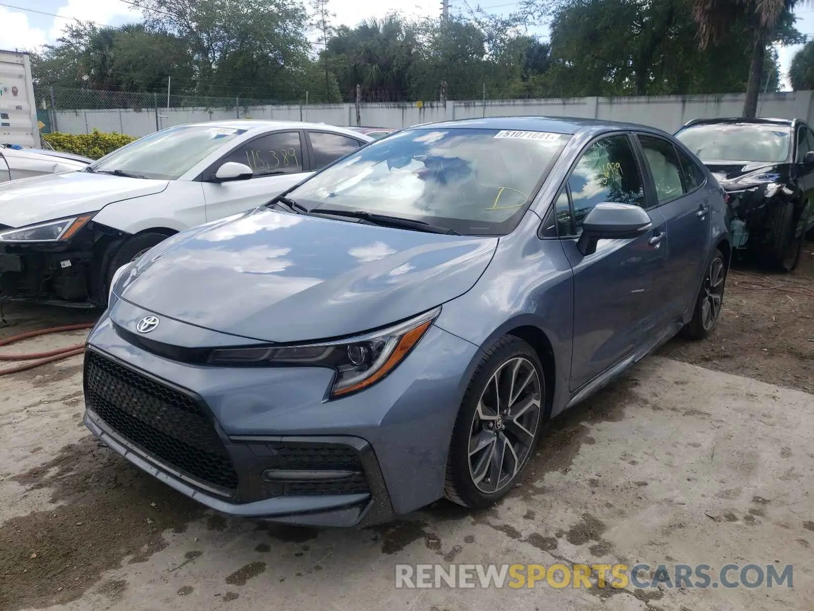 2 Photograph of a damaged car JTDS4RCE7LJ014274 TOYOTA COROLLA 2020