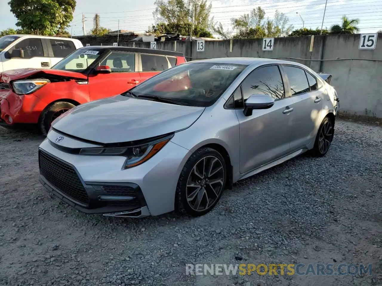 1 Photograph of a damaged car JTDS4RCE7LJ028921 TOYOTA COROLLA 2020
