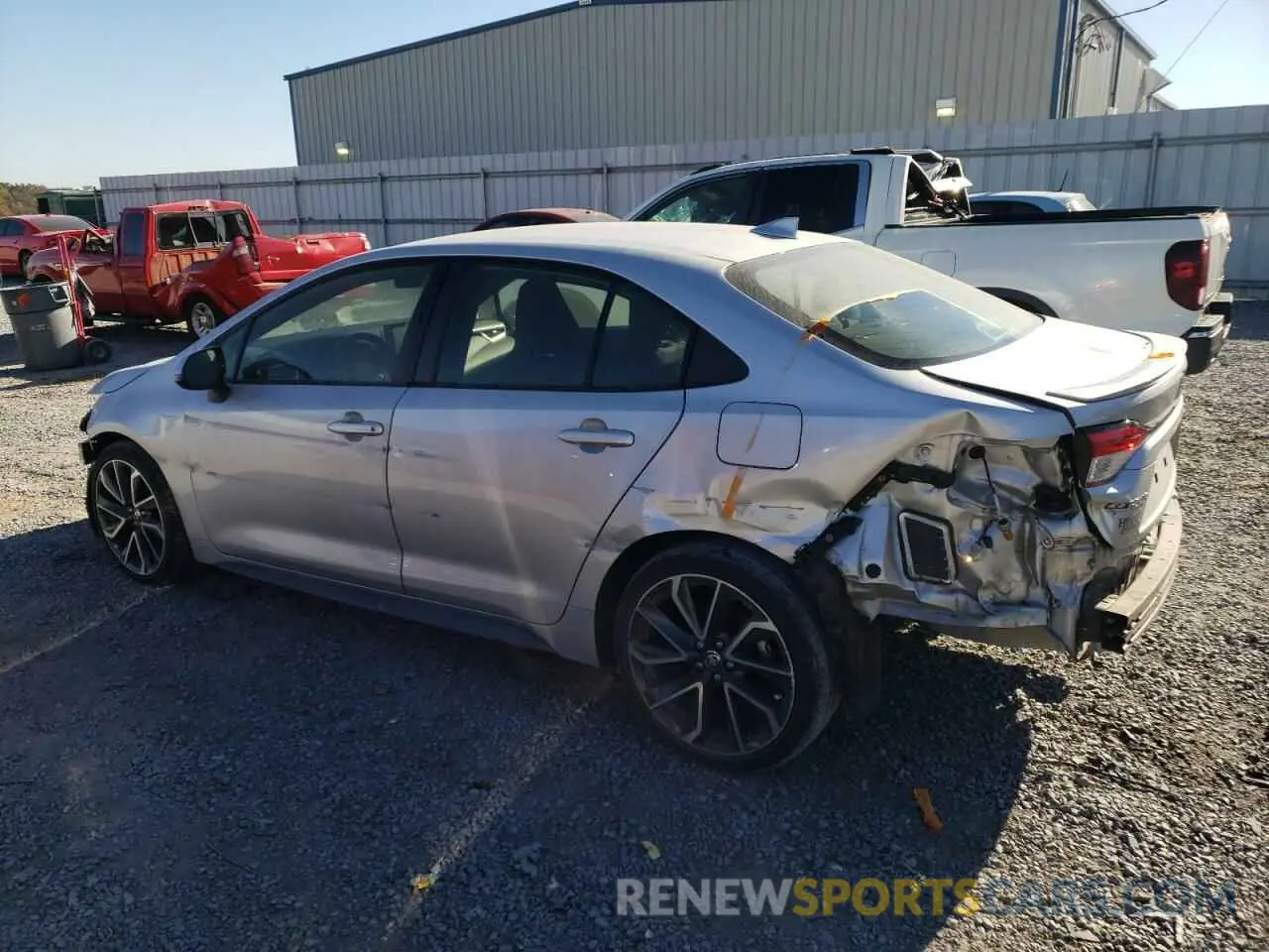 2 Photograph of a damaged car JTDS4RCE7LJ043290 TOYOTA COROLLA 2020