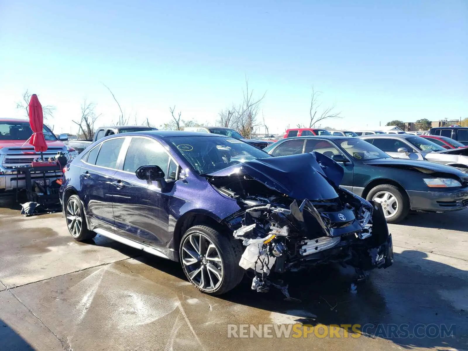 1 Photograph of a damaged car JTDS4RCE8LJ007740 TOYOTA COROLLA 2020