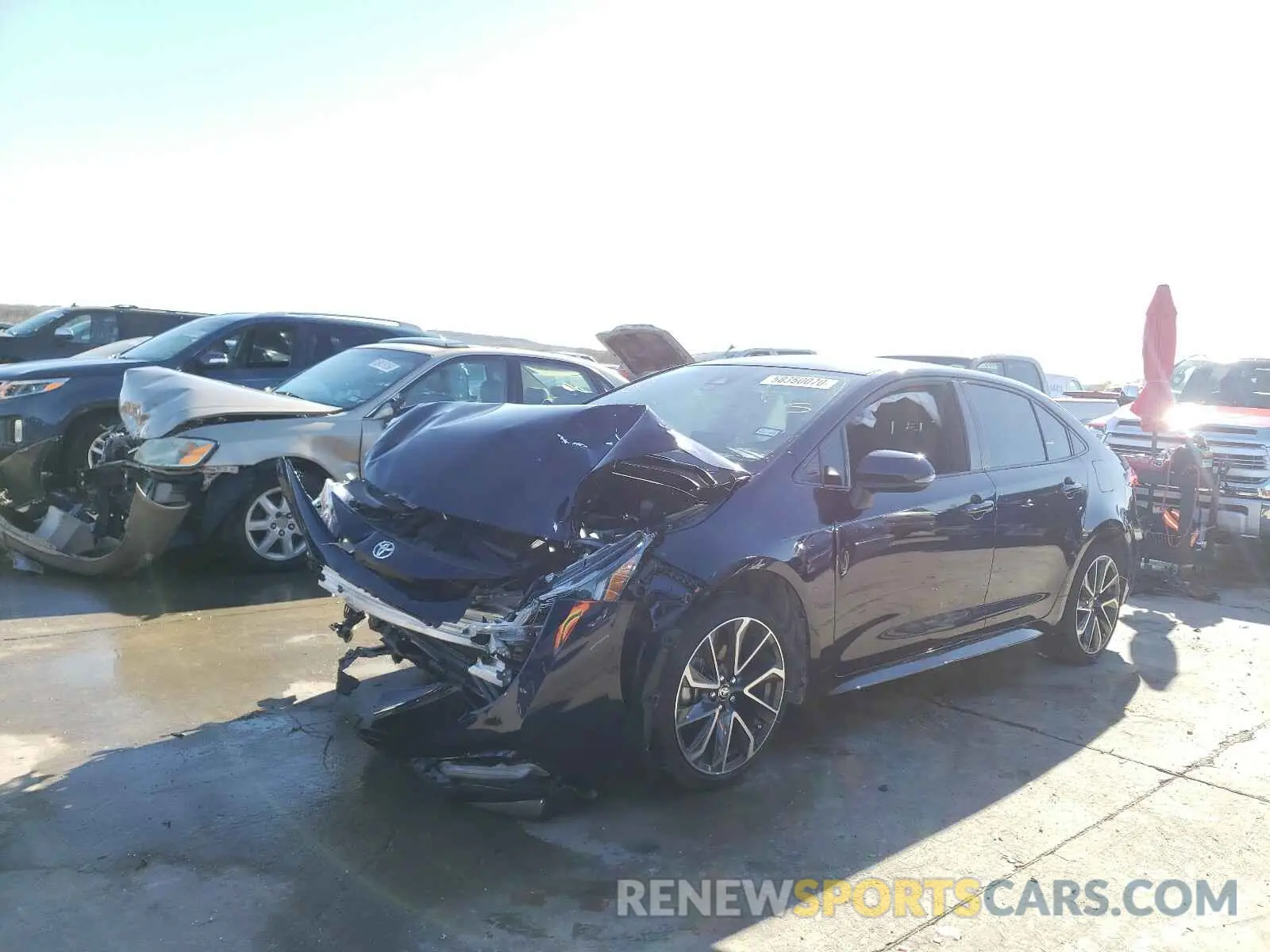 2 Photograph of a damaged car JTDS4RCE8LJ007740 TOYOTA COROLLA 2020