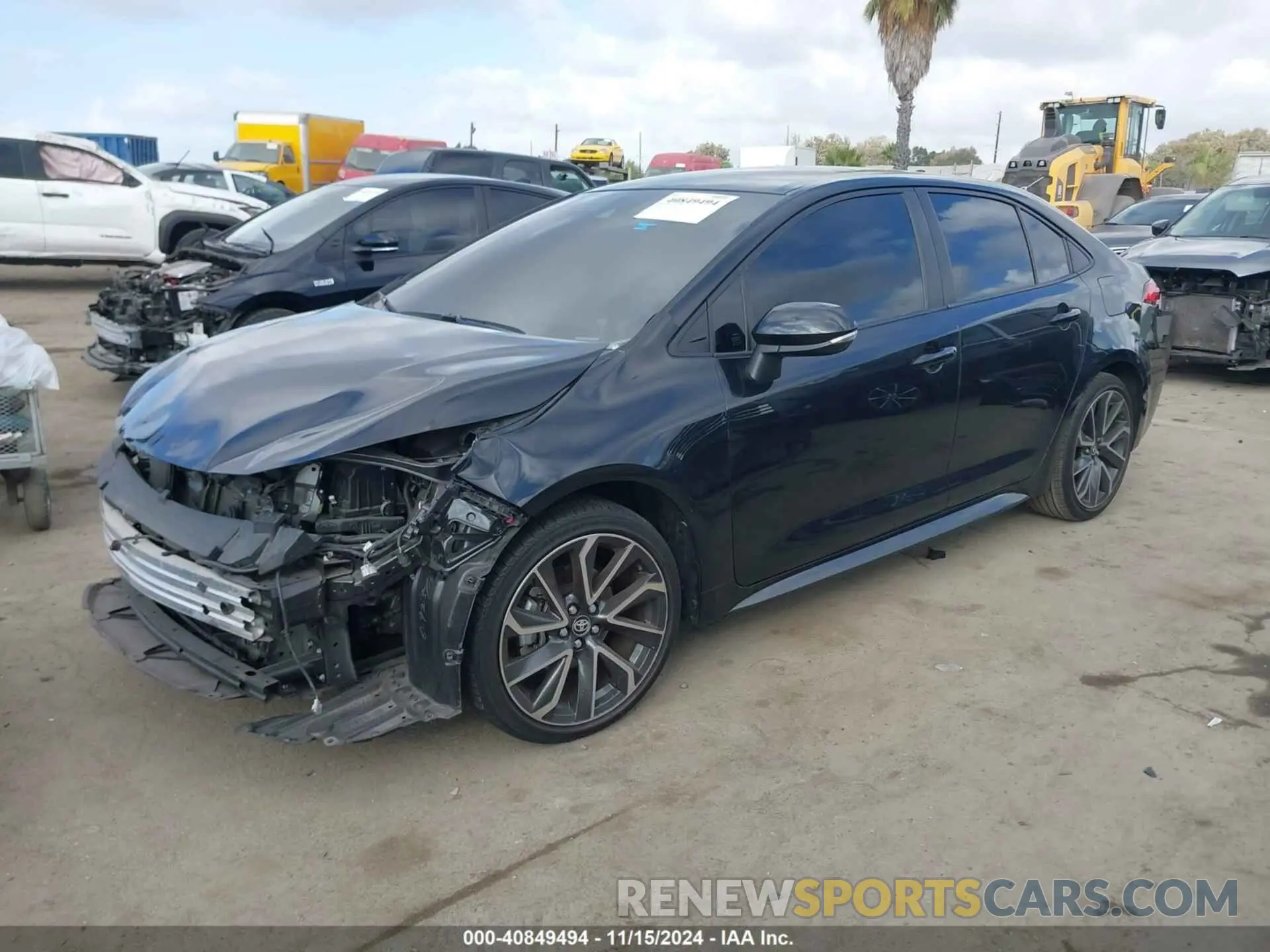 2 Photograph of a damaged car JTDS4RCE8LJ023405 TOYOTA COROLLA 2020