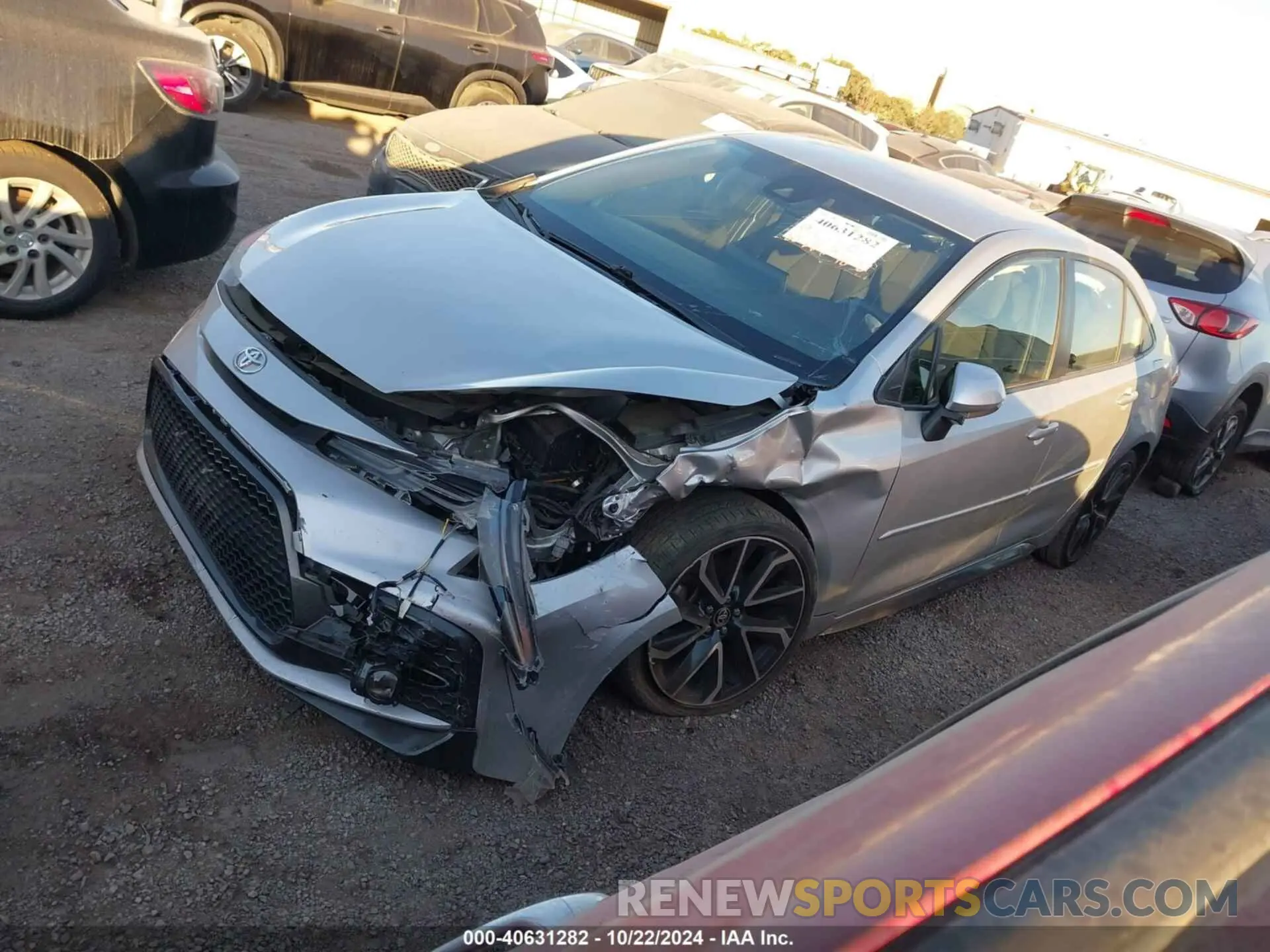 2 Photograph of a damaged car JTDS4RCE8LJ031360 TOYOTA COROLLA 2020