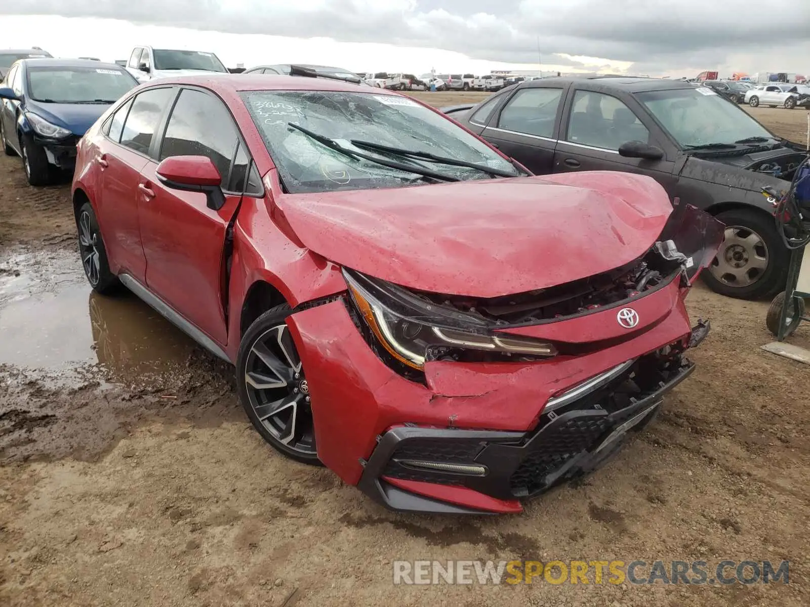 1 Photograph of a damaged car JTDS4RCE9LJ005348 TOYOTA COROLLA 2020