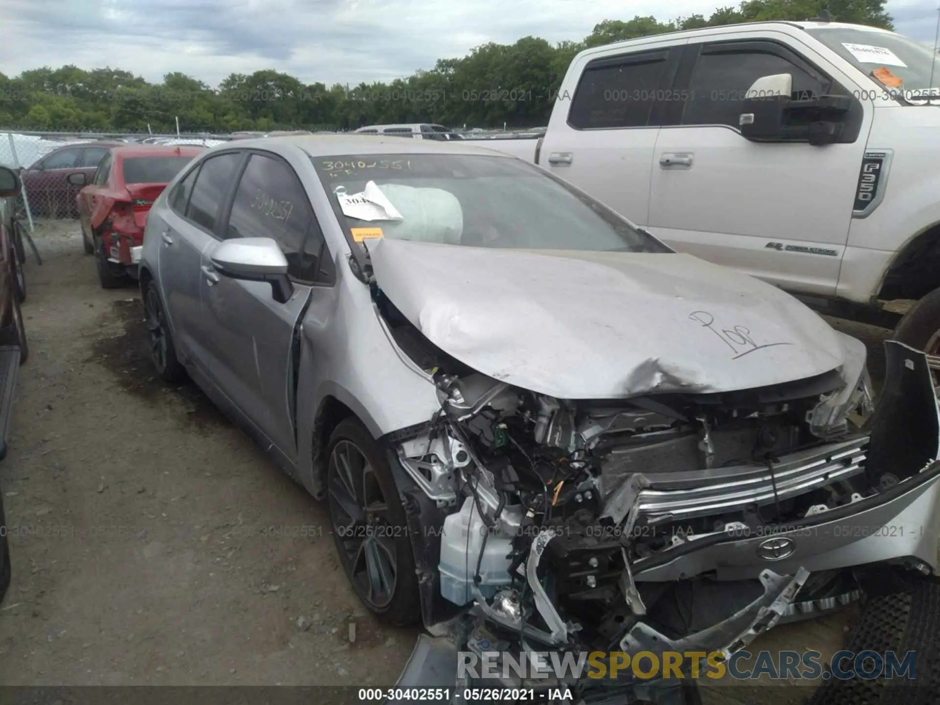 1 Photograph of a damaged car JTDS4RCE9LJ026457 TOYOTA COROLLA 2020
