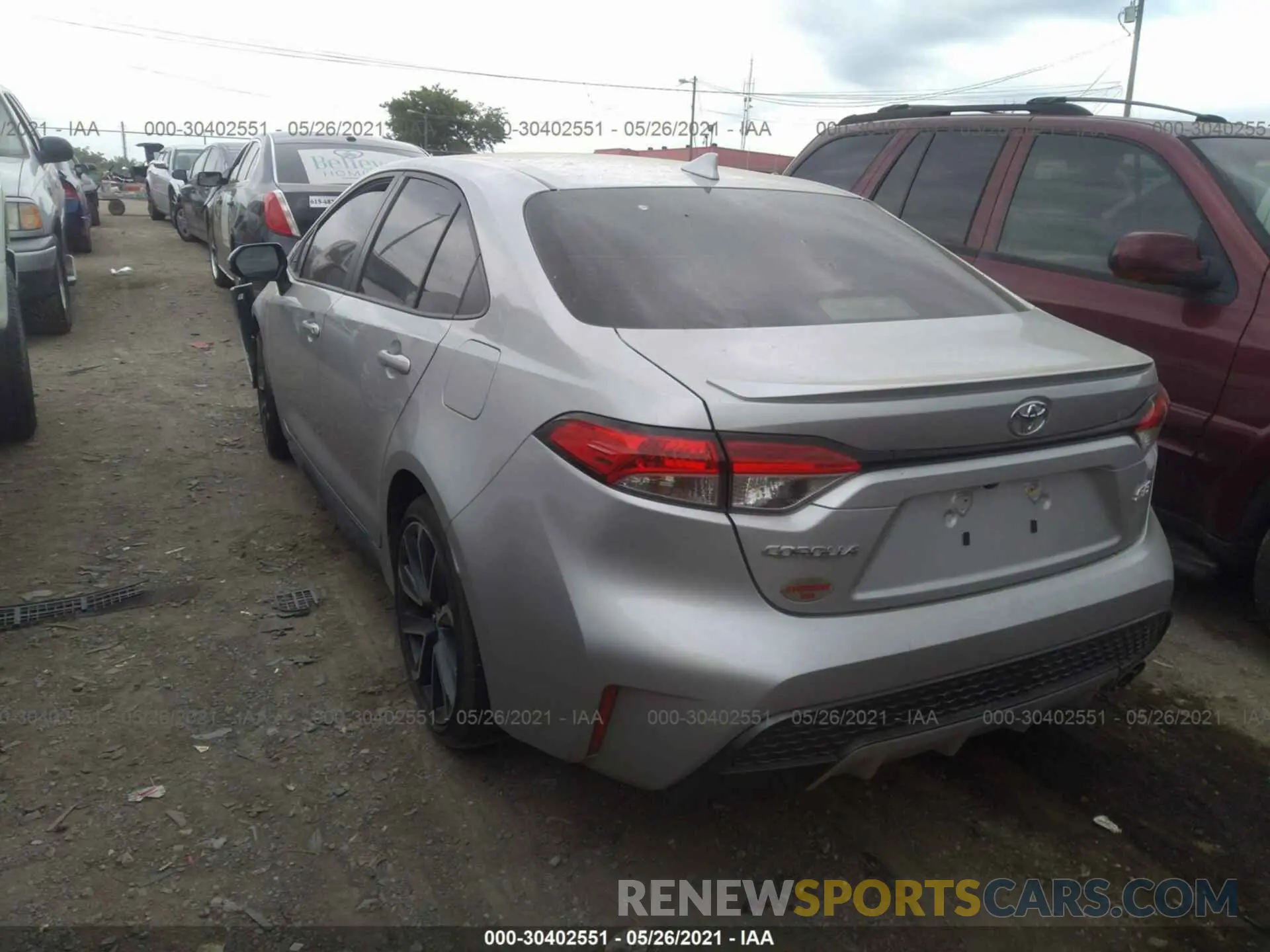3 Photograph of a damaged car JTDS4RCE9LJ026457 TOYOTA COROLLA 2020