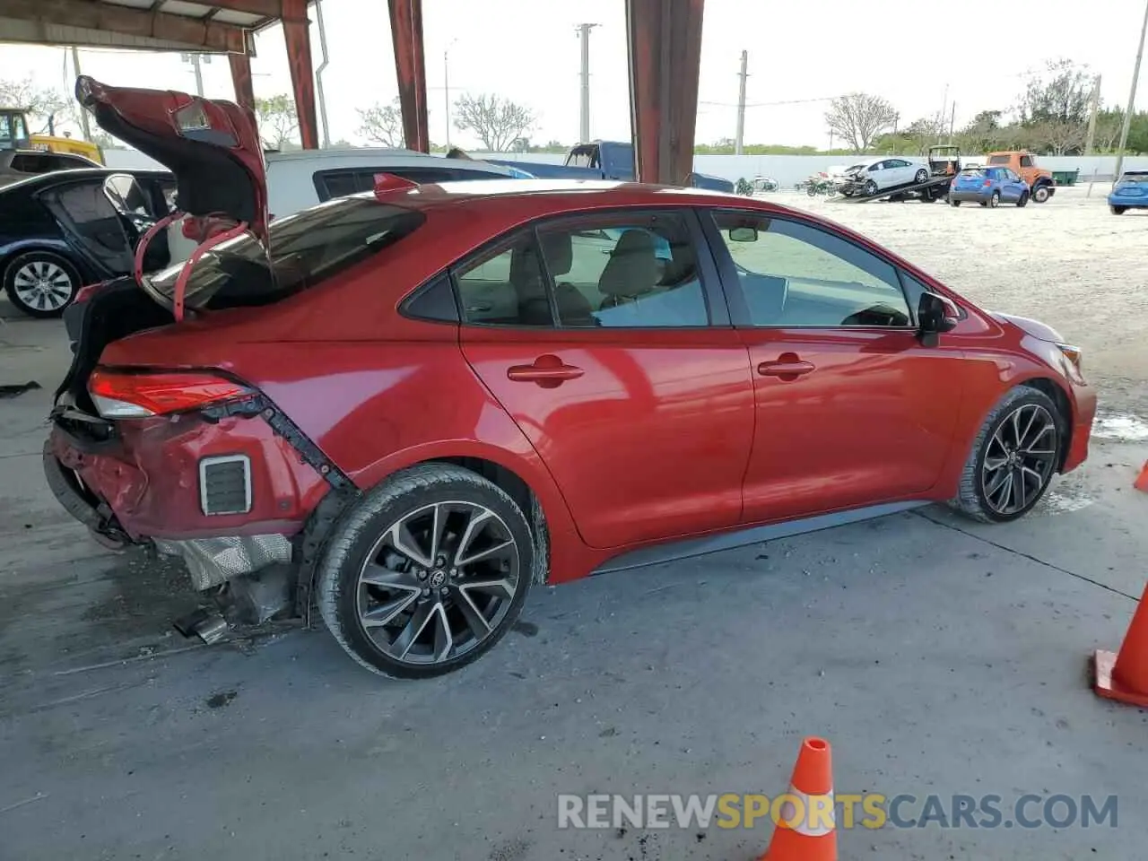 3 Photograph of a damaged car JTDS4RCE9LJ045672 TOYOTA COROLLA 2020