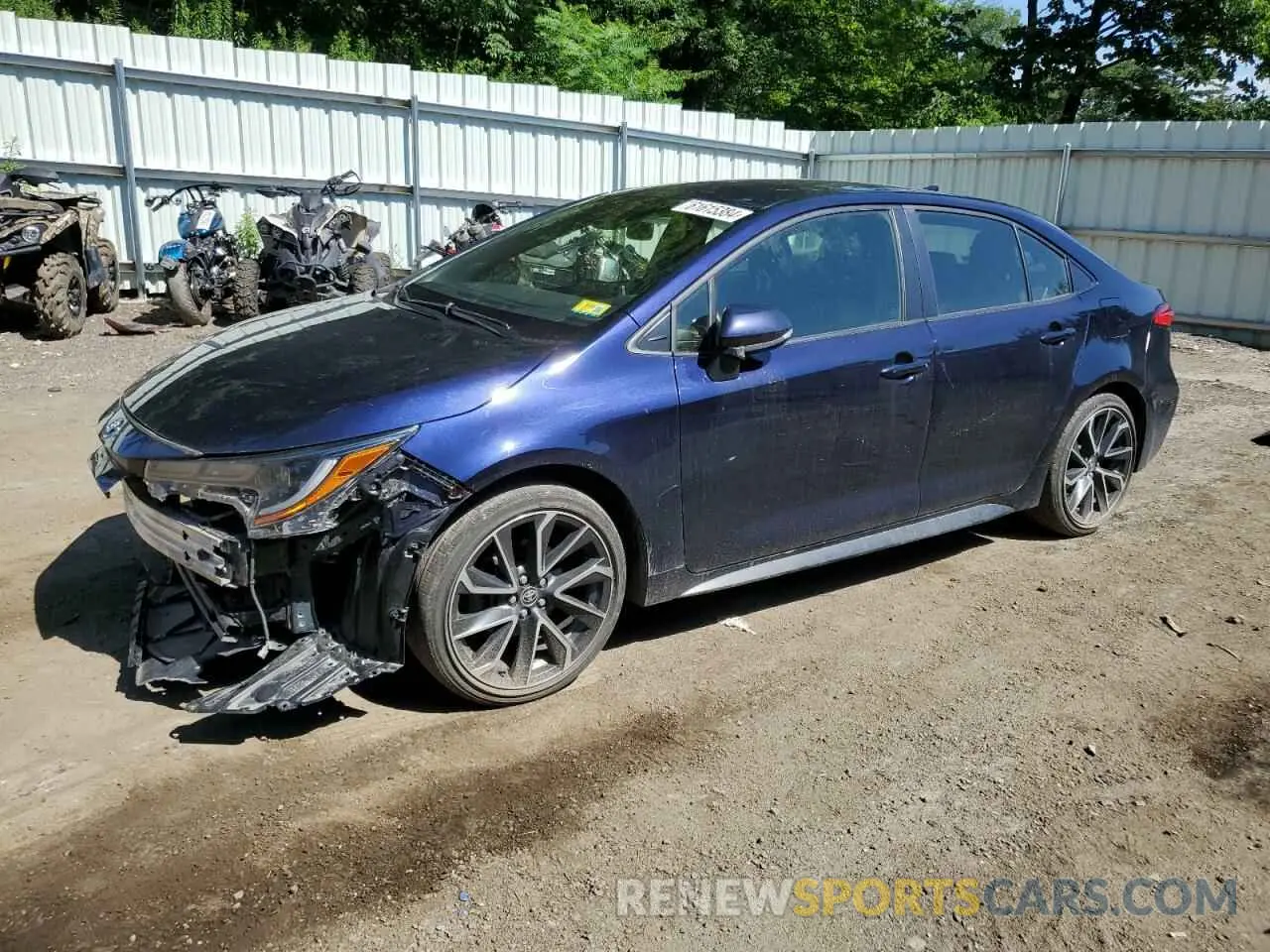 1 Photograph of a damaged car JTDS4RCE9LJ052833 TOYOTA COROLLA 2020