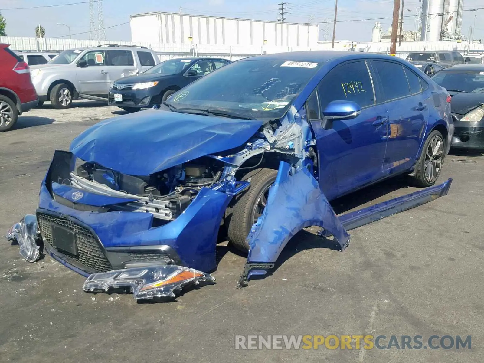 2 Photograph of a damaged car JTDS4RCEXLJ000692 TOYOTA COROLLA 2020