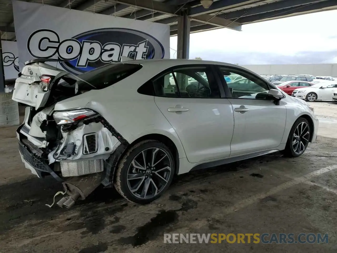 3 Photograph of a damaged car JTDT4RCE0LJ002682 TOYOTA COROLLA 2020