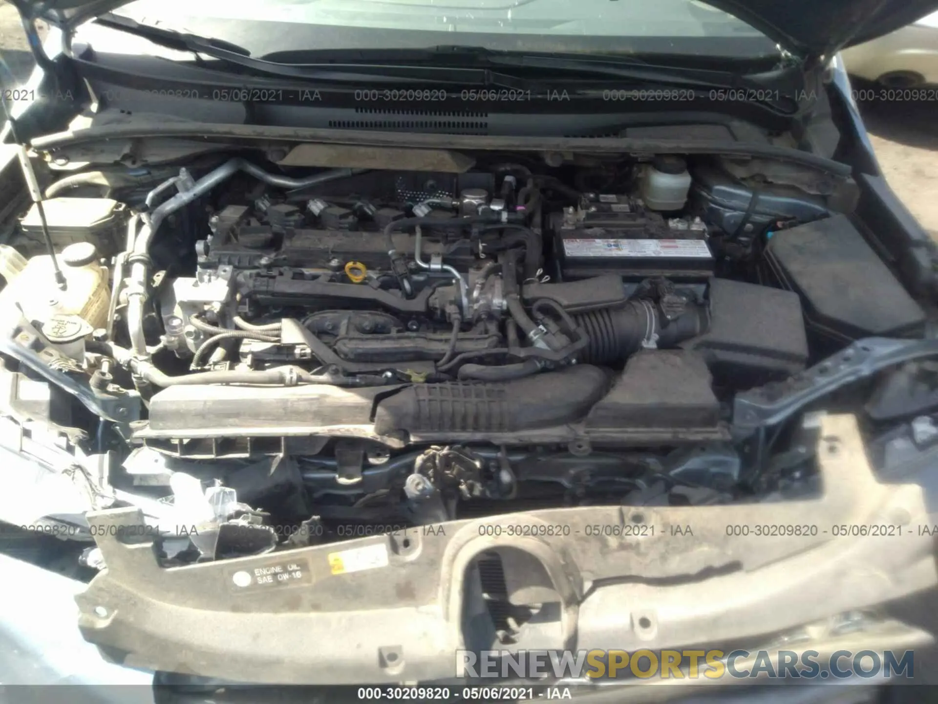 10 Photograph of a damaged car JTDT4RCE1LJ008927 TOYOTA COROLLA 2020