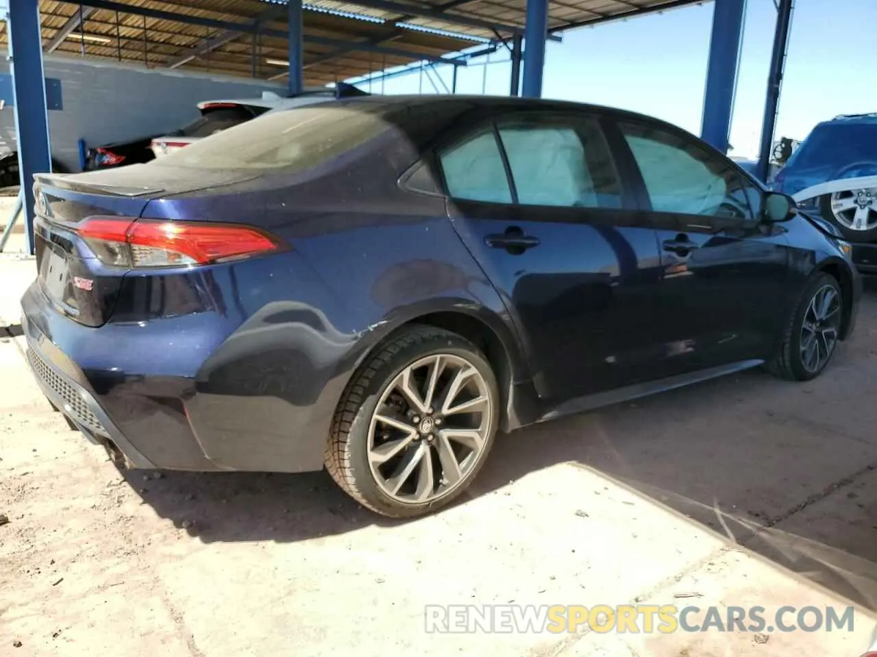 3 Photograph of a damaged car JTDT4RCE2LJ038406 TOYOTA COROLLA 2020