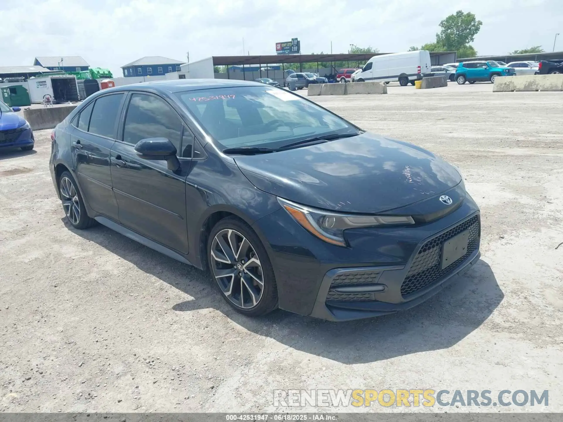 1 Photograph of a damaged car JTDT4RCE3LJ003227 TOYOTA COROLLA 2020