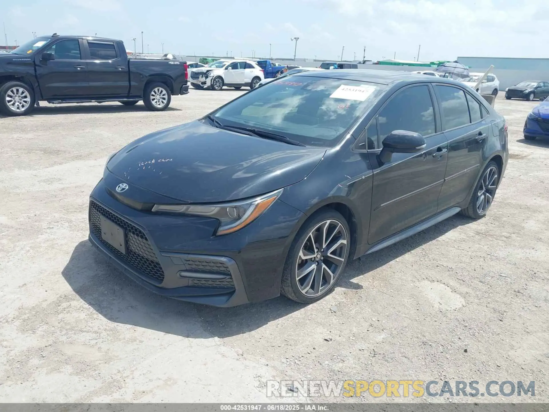 2 Photograph of a damaged car JTDT4RCE3LJ003227 TOYOTA COROLLA 2020