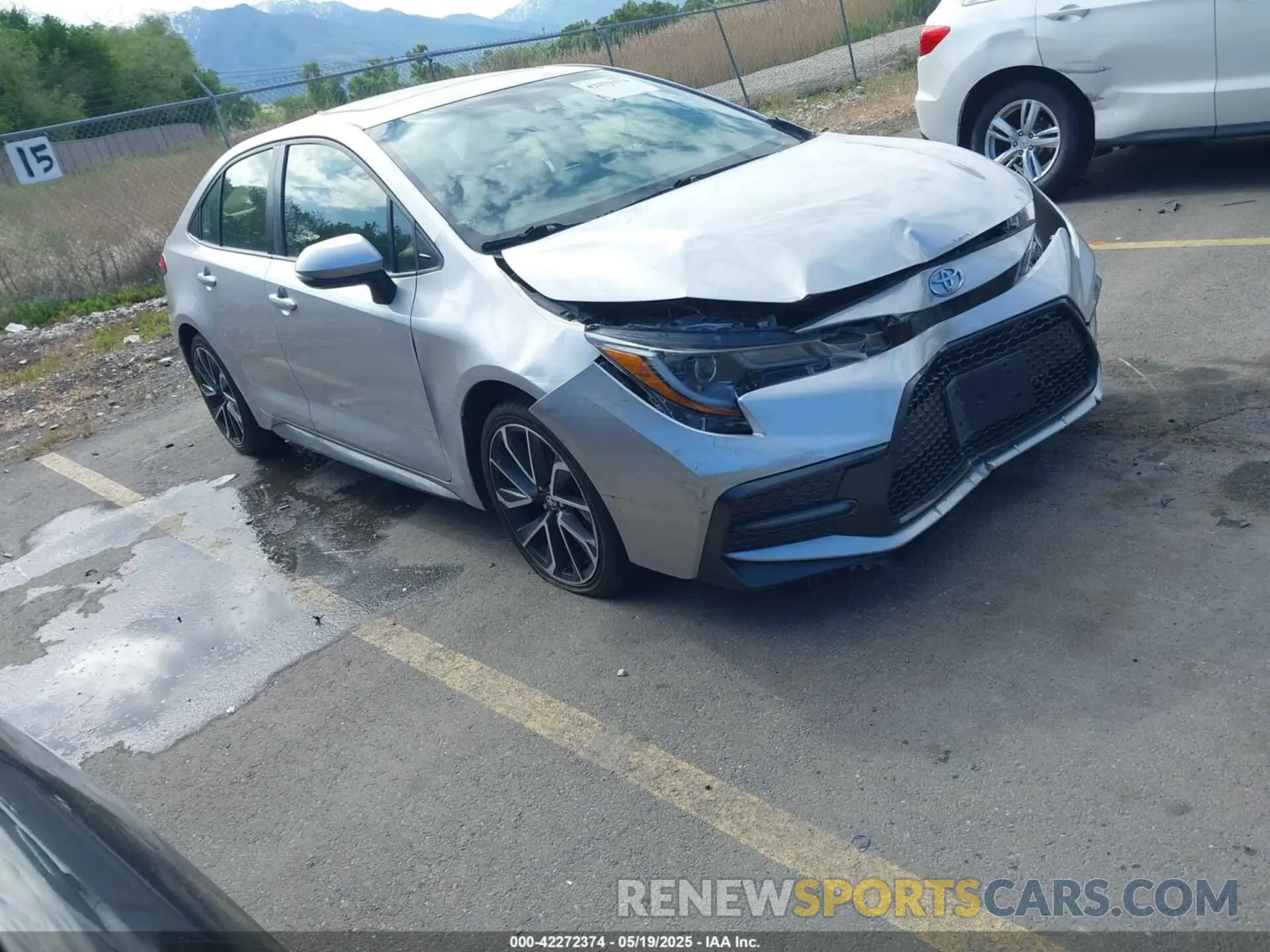1 Photograph of a damaged car JTDT4RCE4LJ029920 TOYOTA COROLLA 2020