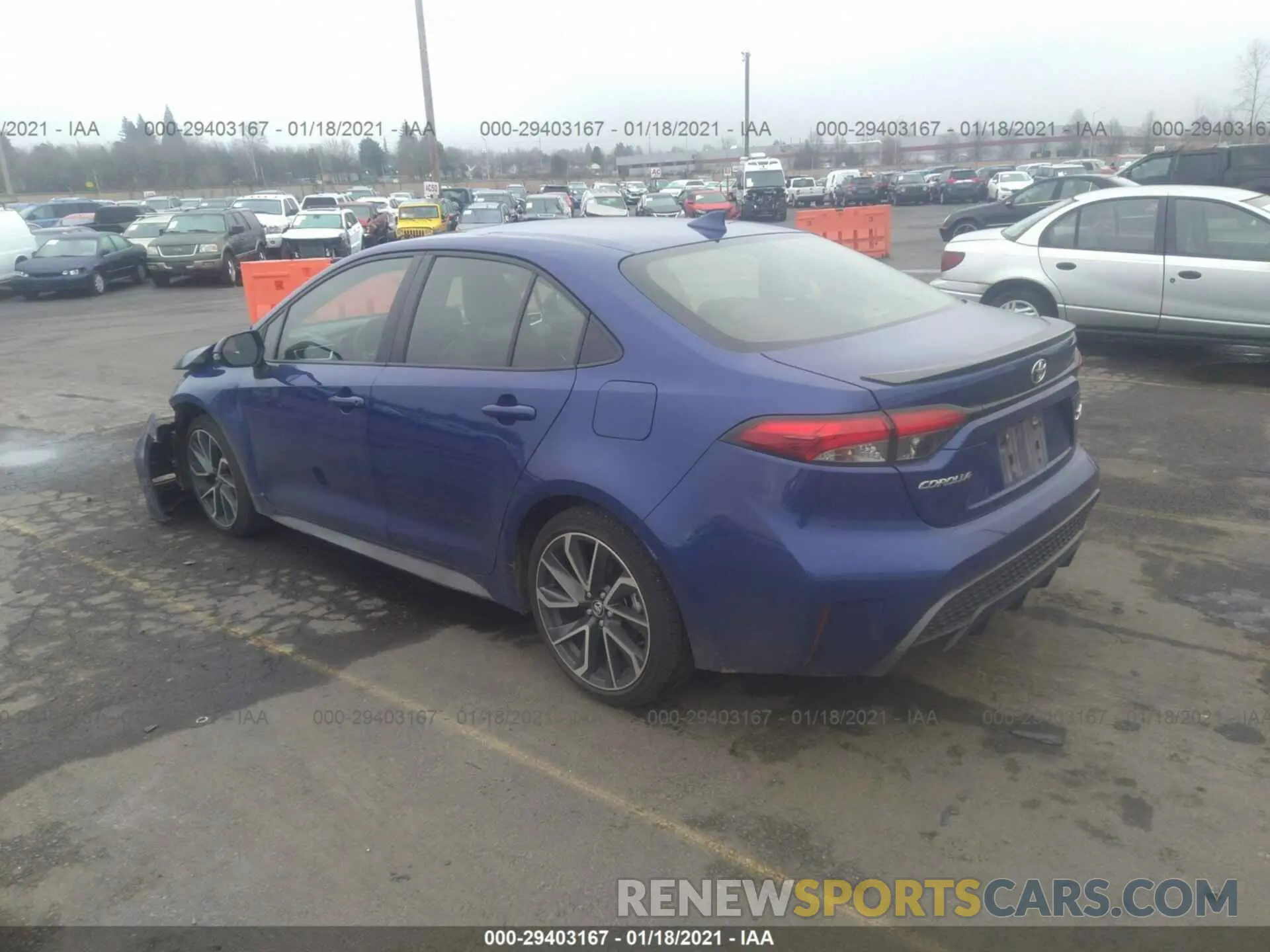 3 Photograph of a damaged car JTDT4RCE7LJ020130 TOYOTA COROLLA 2020