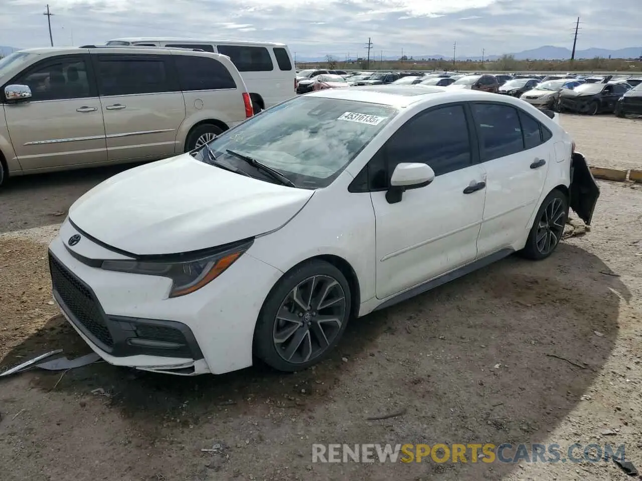1 Фотография поврежденного автомобиля JTDT4RCE7LJ033587 TOYOTA COROLLA 2020